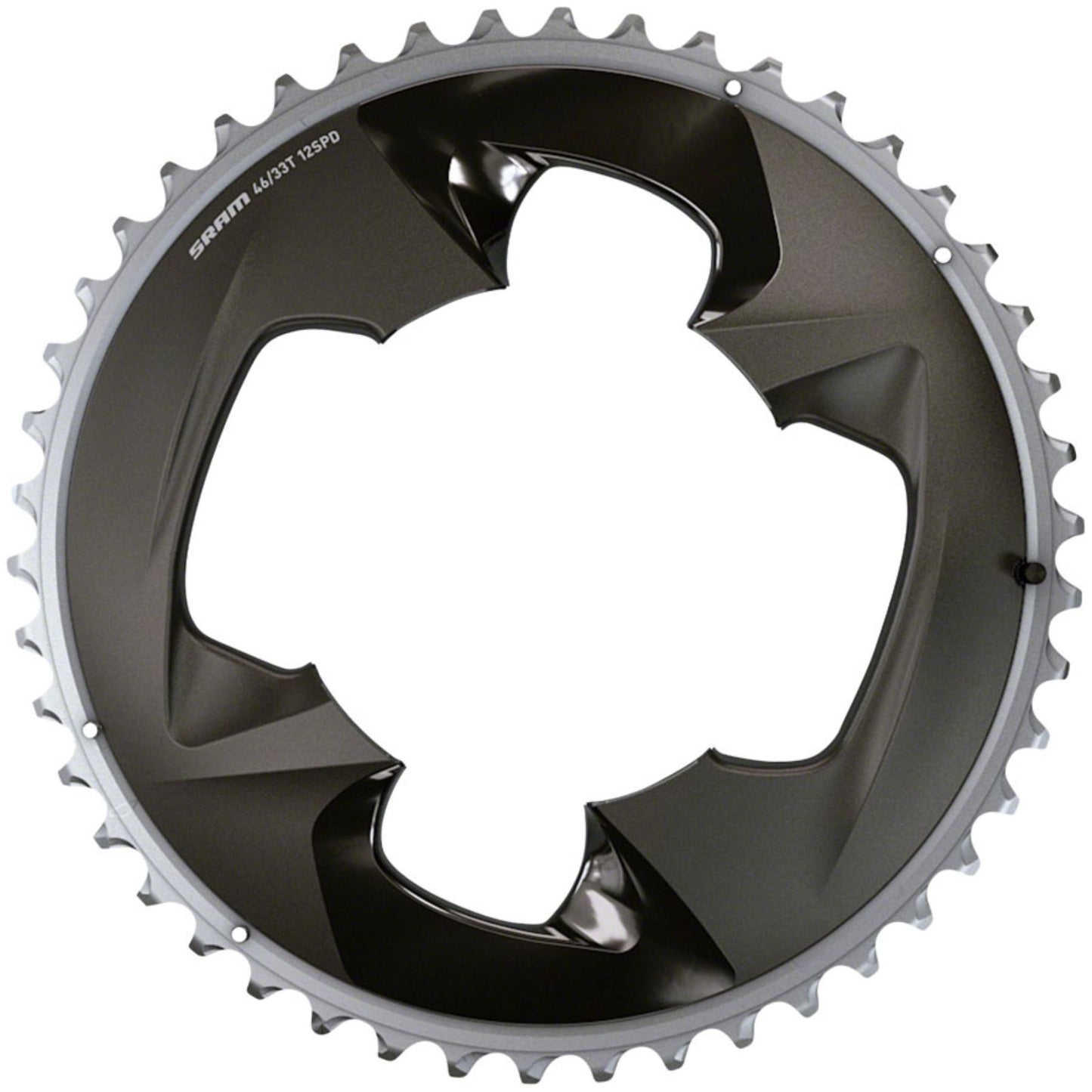 SRAM Outer Chainring - 46t, 4-Bolt, Polar Grey [MPN: 00.6218.015.002]_1248009
