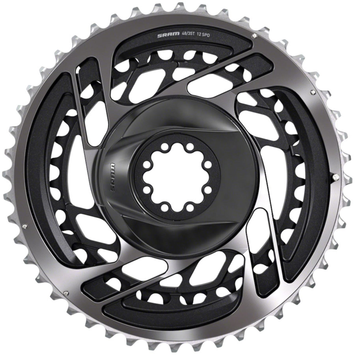 SRAM Red AXS 2x Chainring Teeth: 35/48 - Aluminum - Grey [MPN: 00.6218.017.001]_1248012