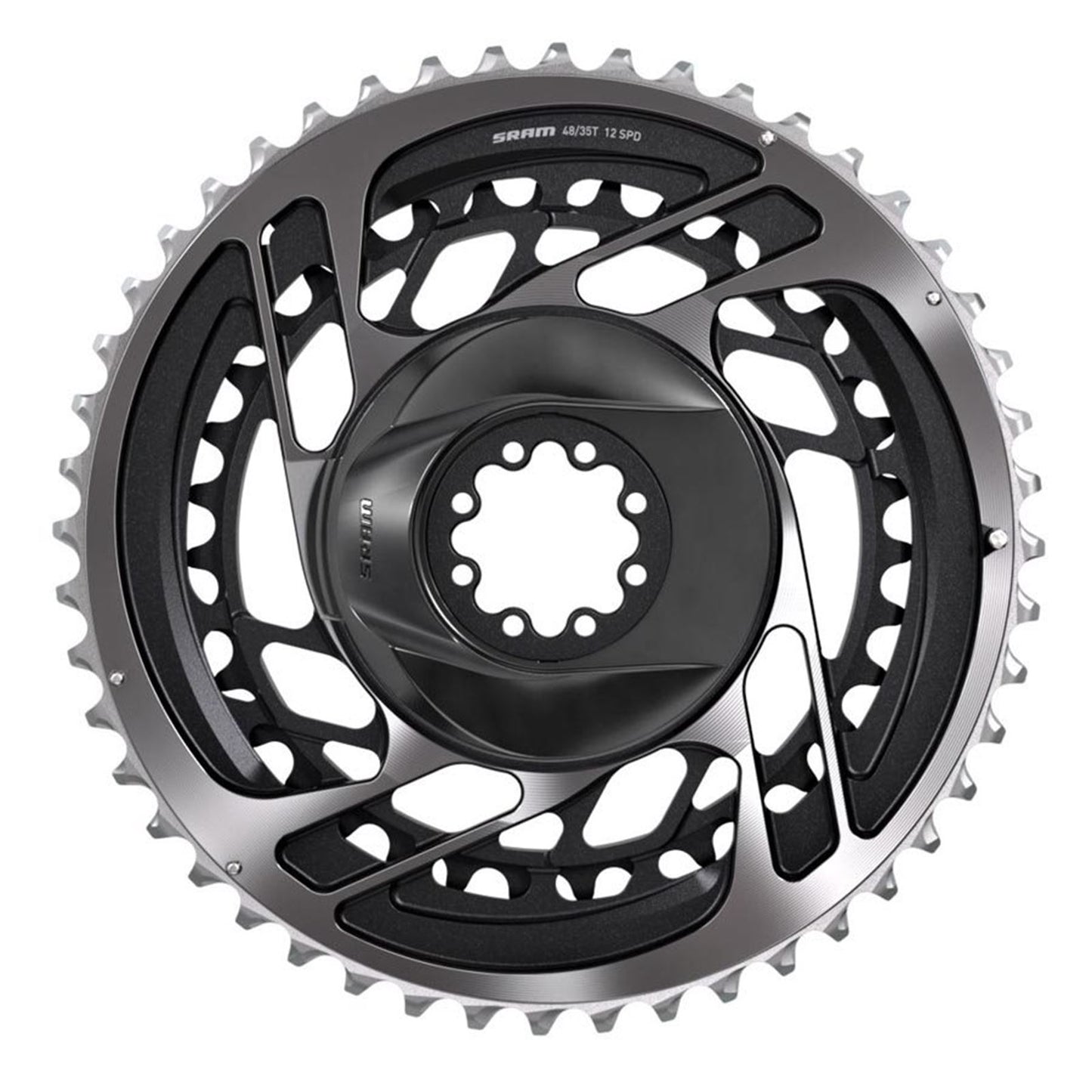 SRAM Red AXS 2x Chainring Teeth: 37/50 - Aluminum - Grey [MPN: 00.6218.017.002]_1114434