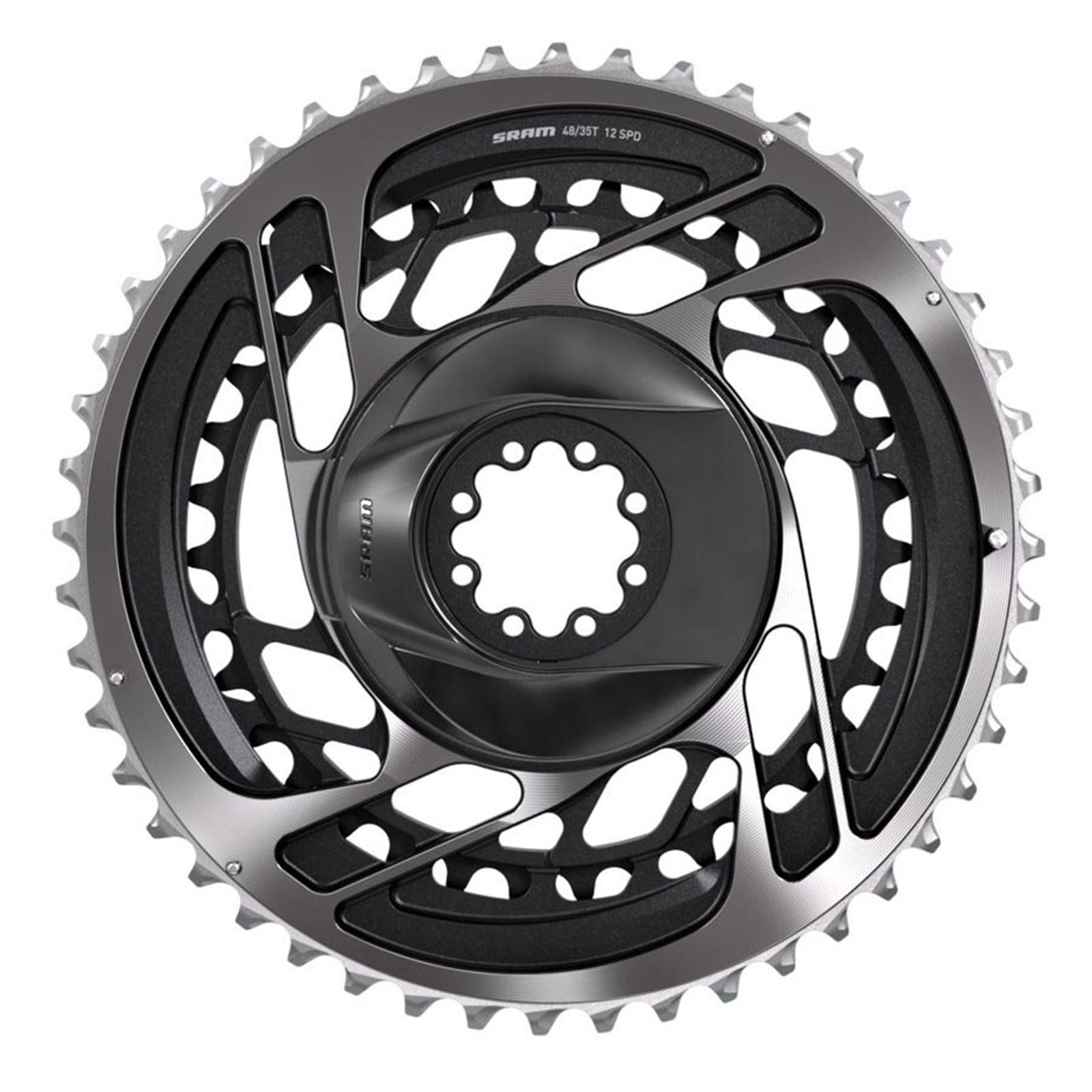 SRAM Red AXS 2x Chainring Teeth: 37/50 - Aluminum - Grey [MPN: 00.6218.017.002]_1114434