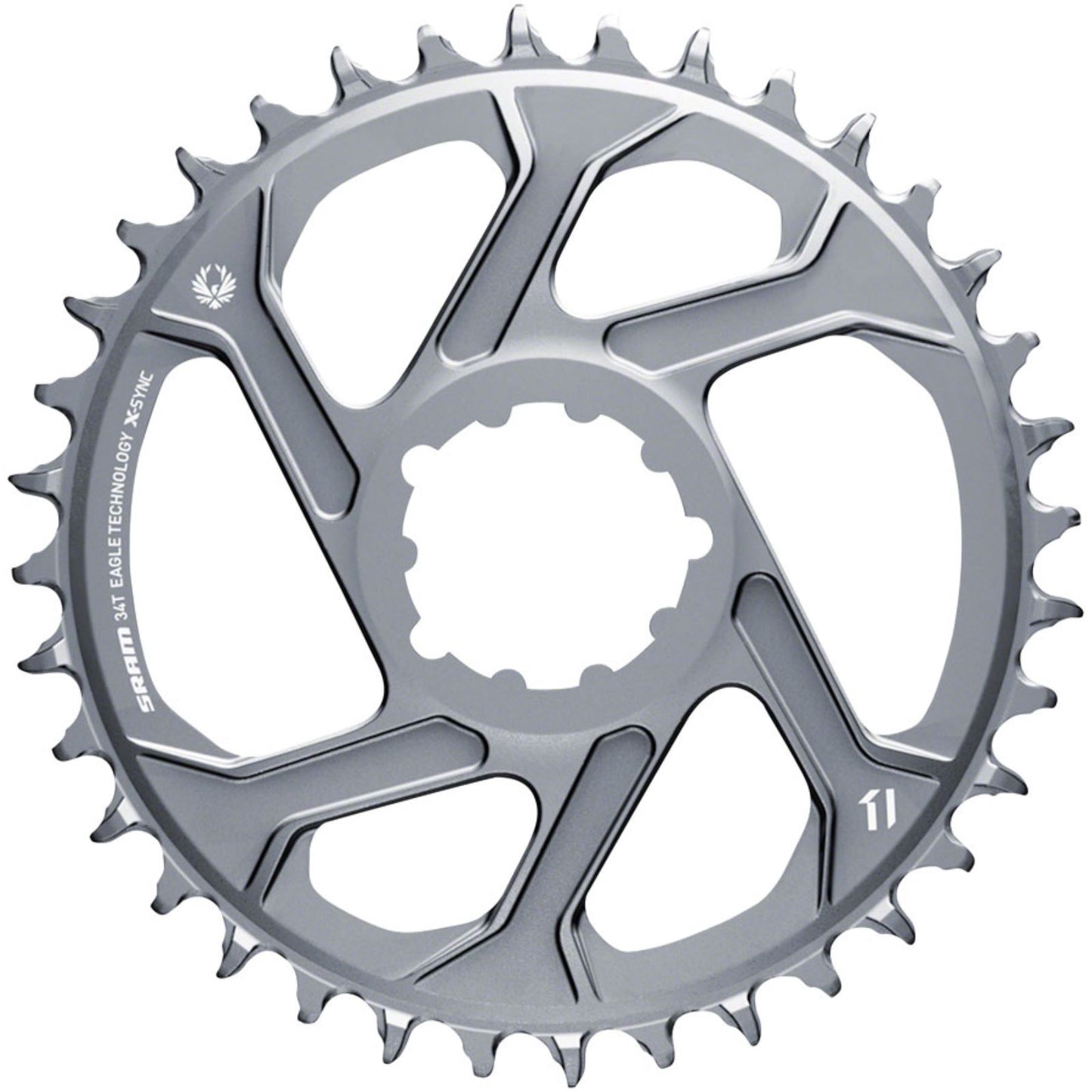 SRAM X-SYNC Chainring Teeth: 34 - Grey [MPN: 11.6218.042.007]_1247973