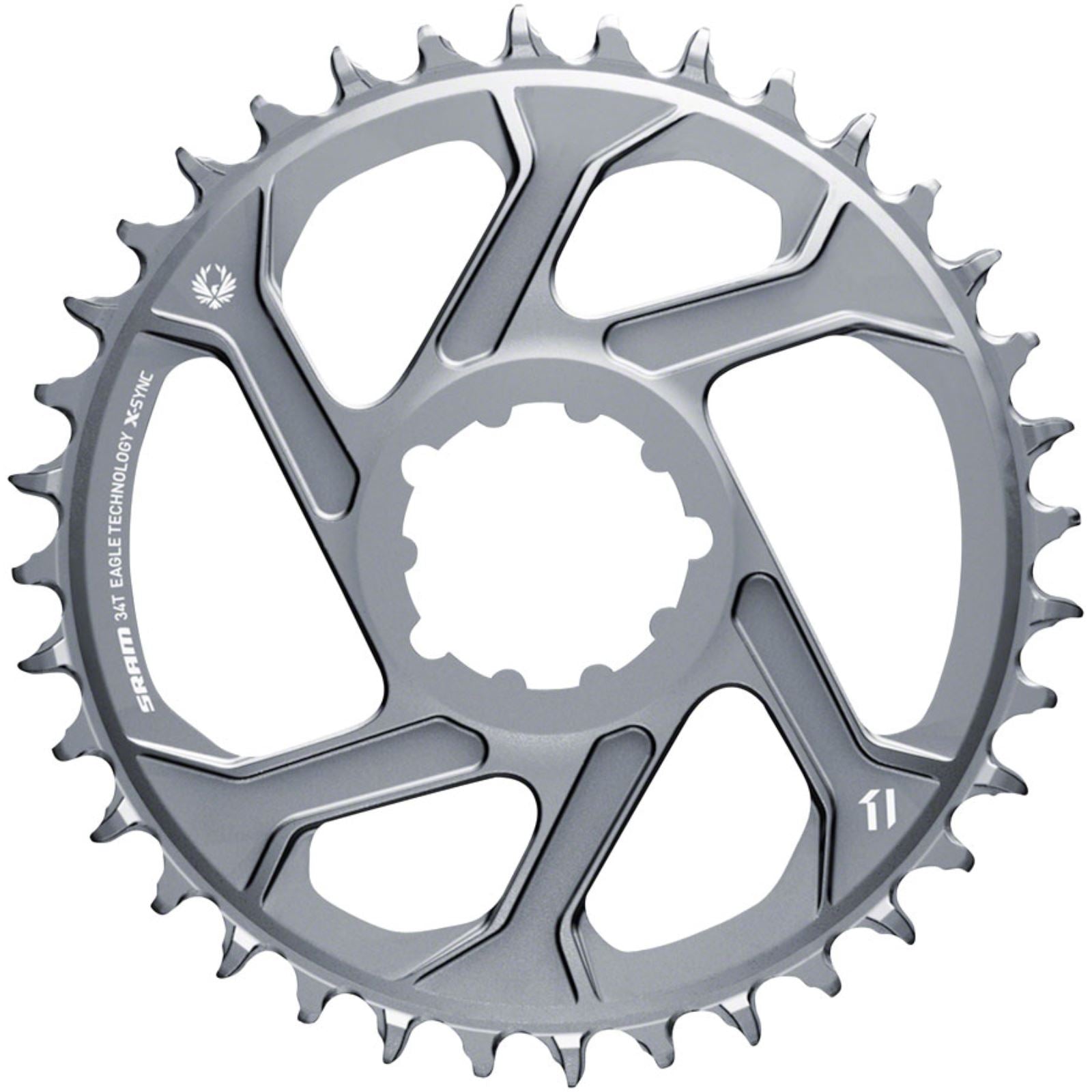 SRAM X-SYNC Chainring Teeth: 34 - Grey [MPN: 11.6218.042.007]_1247973