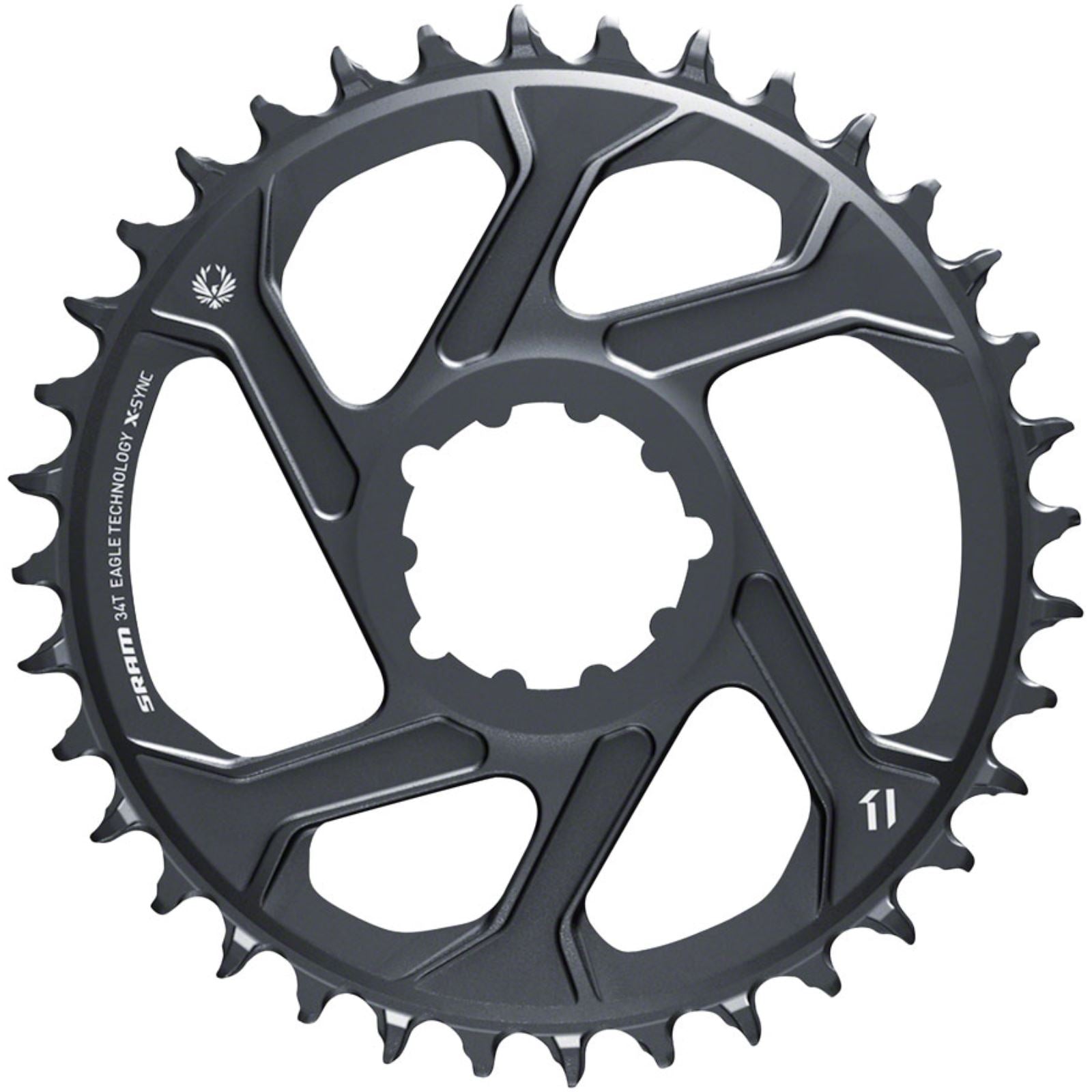 SRAM Eagle Lunar Grey 3mm Chainring - Teeth: 34 - Speed: 12 [MPN: 11.6218.042.017]_1248001