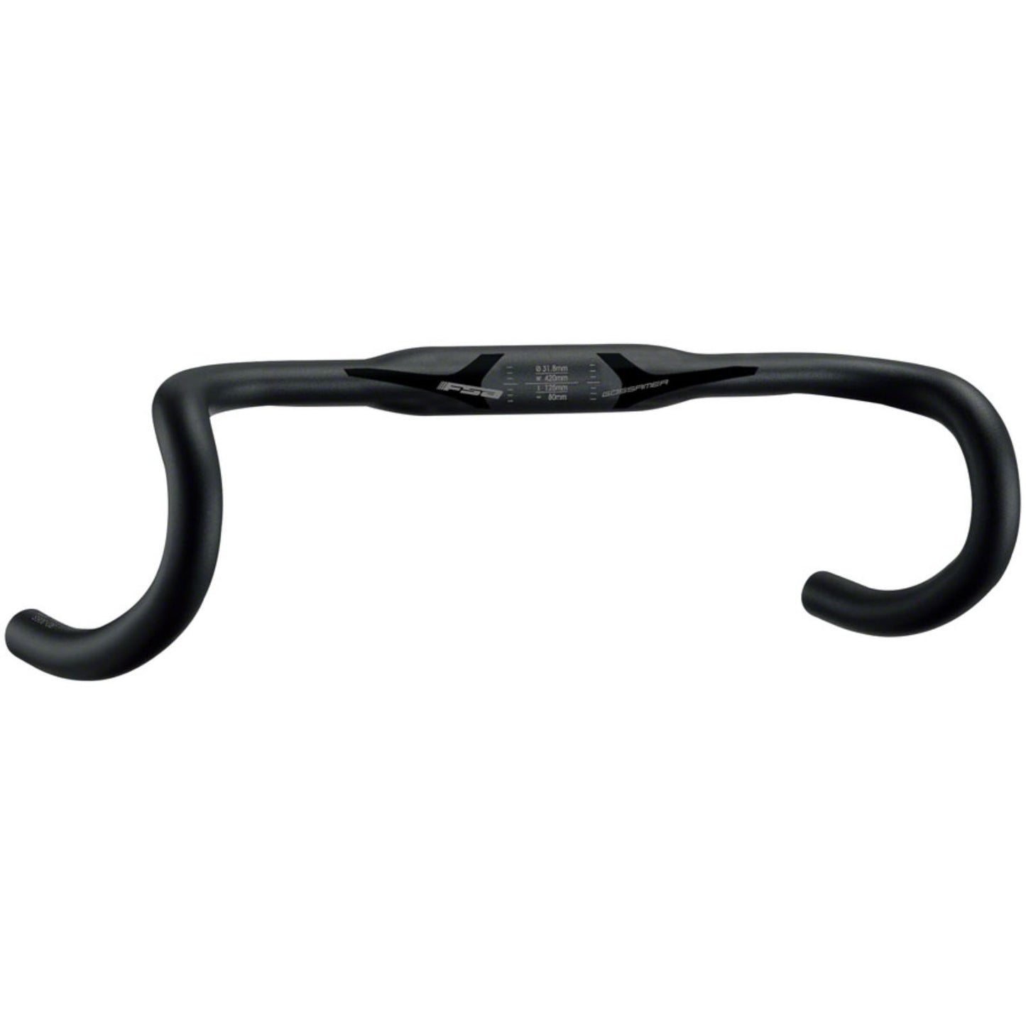 Full Speed Ahead Drop Handlebar: 31.8mm 420mm Drop: 125mm Reach: 80mm Black [MPN: 185-0019013870]_1252003