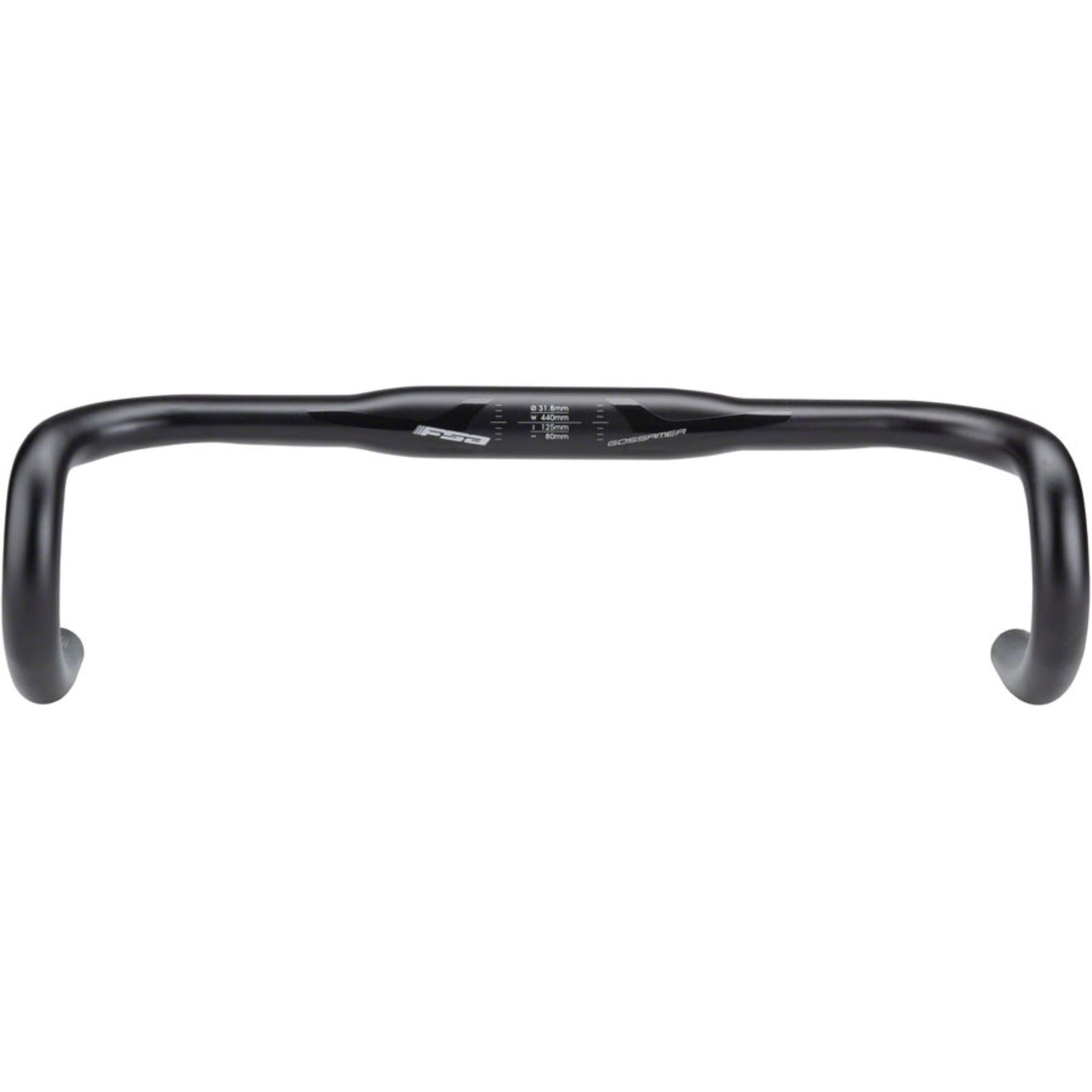Full Speed Ahead Drop Handlebar: 31.8mm 440mm Drop: 125mm Reach: 80mm Black [MPN: 185-0019014870]_1252004