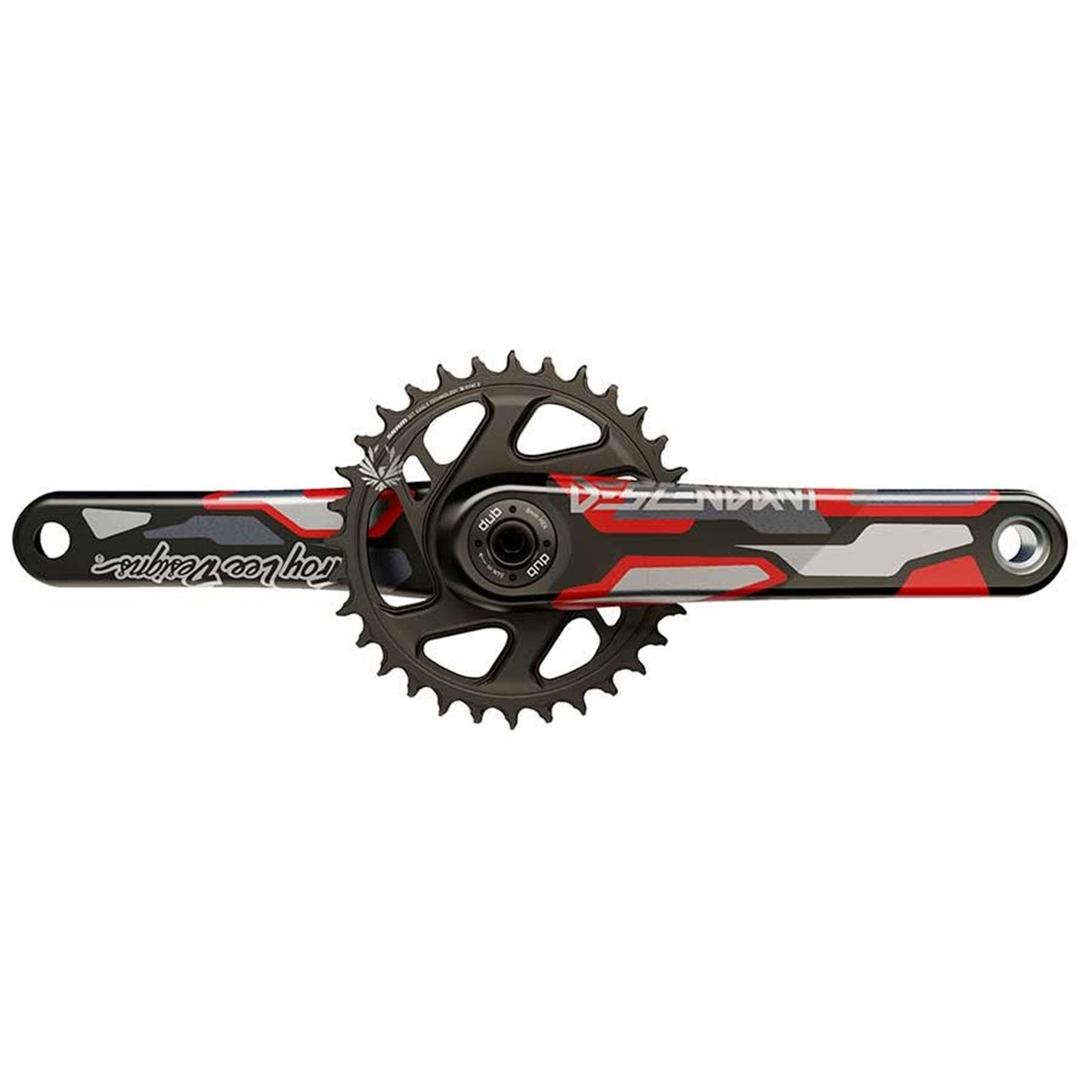 Truvativ Descendant CoLab DUB Crankset 175mm - Red - Boost [MPN: 00.6118.577.000]_1114854