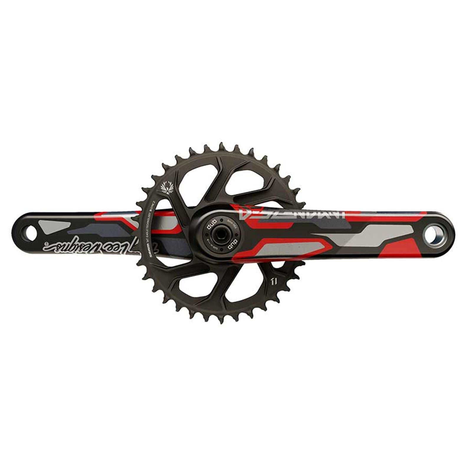 Truvativ Descendant CoLab DH DUB Crankset 165mm - Red - Boost [MPN: 00.6118.579.001]_1114862