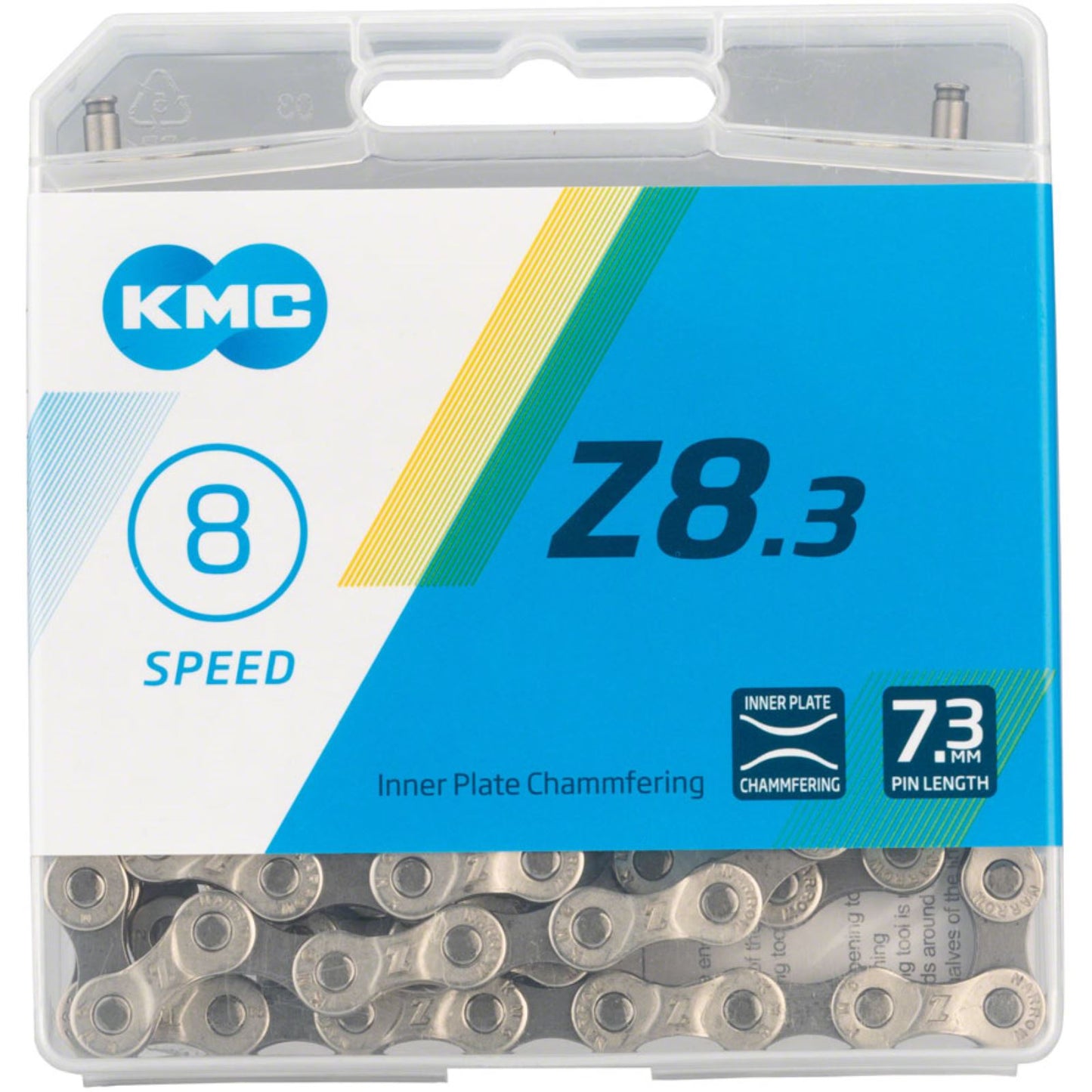 KMC Z8.3 NP/GY Chain - Speed: 6/7/8 - 7.3mm - Links: 116 - Silver [MPN: Z8.3 x 116L]_1247290
