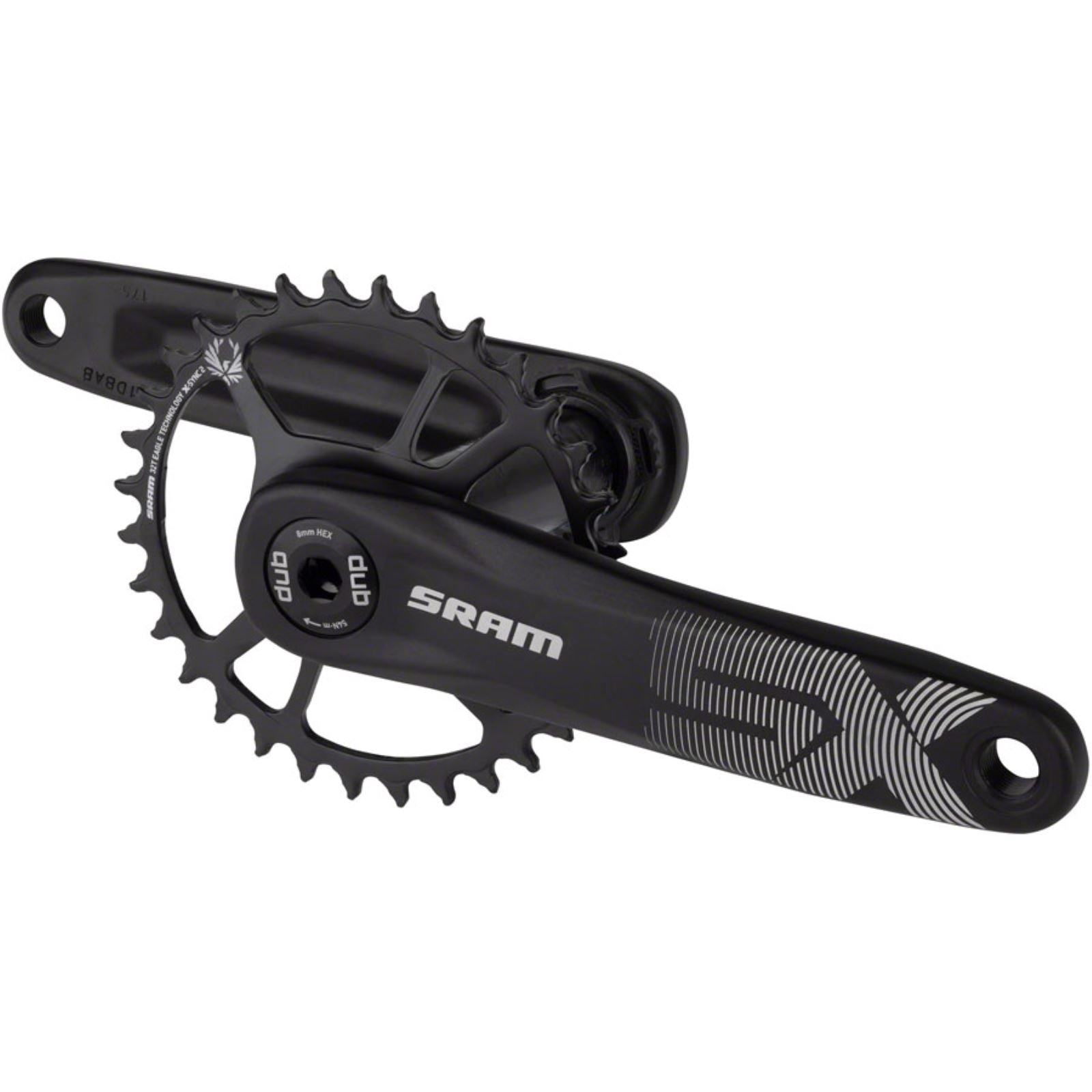 SRAM SX Eagle Crankset - Speed: 12 - 165mm - Black - Boost [MPN: 00.6118.586.005]_1256197
