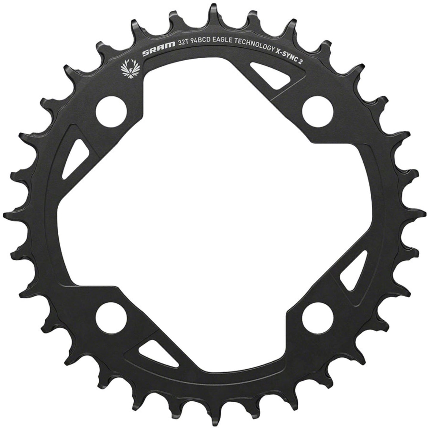 SRAM X-SYNC Chainring Teeth: 32 - Aluminum - Black [MPN: 11.6218.043.001]_1295005