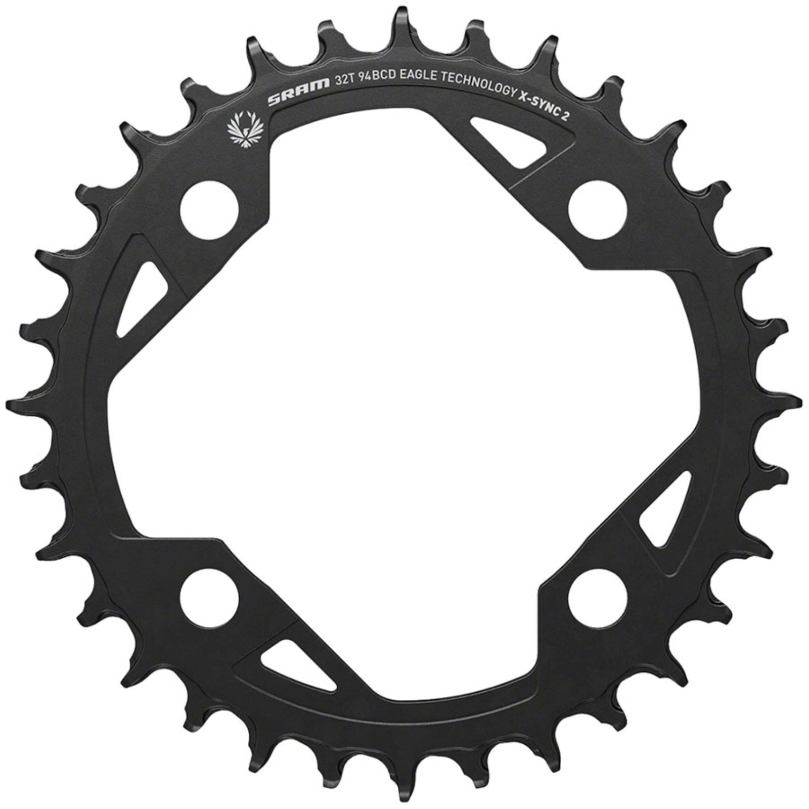 SRAM X-SYNC Chainring Teeth: 32 - Aluminum - Black [MPN: 11.6218.043.001]_1295005