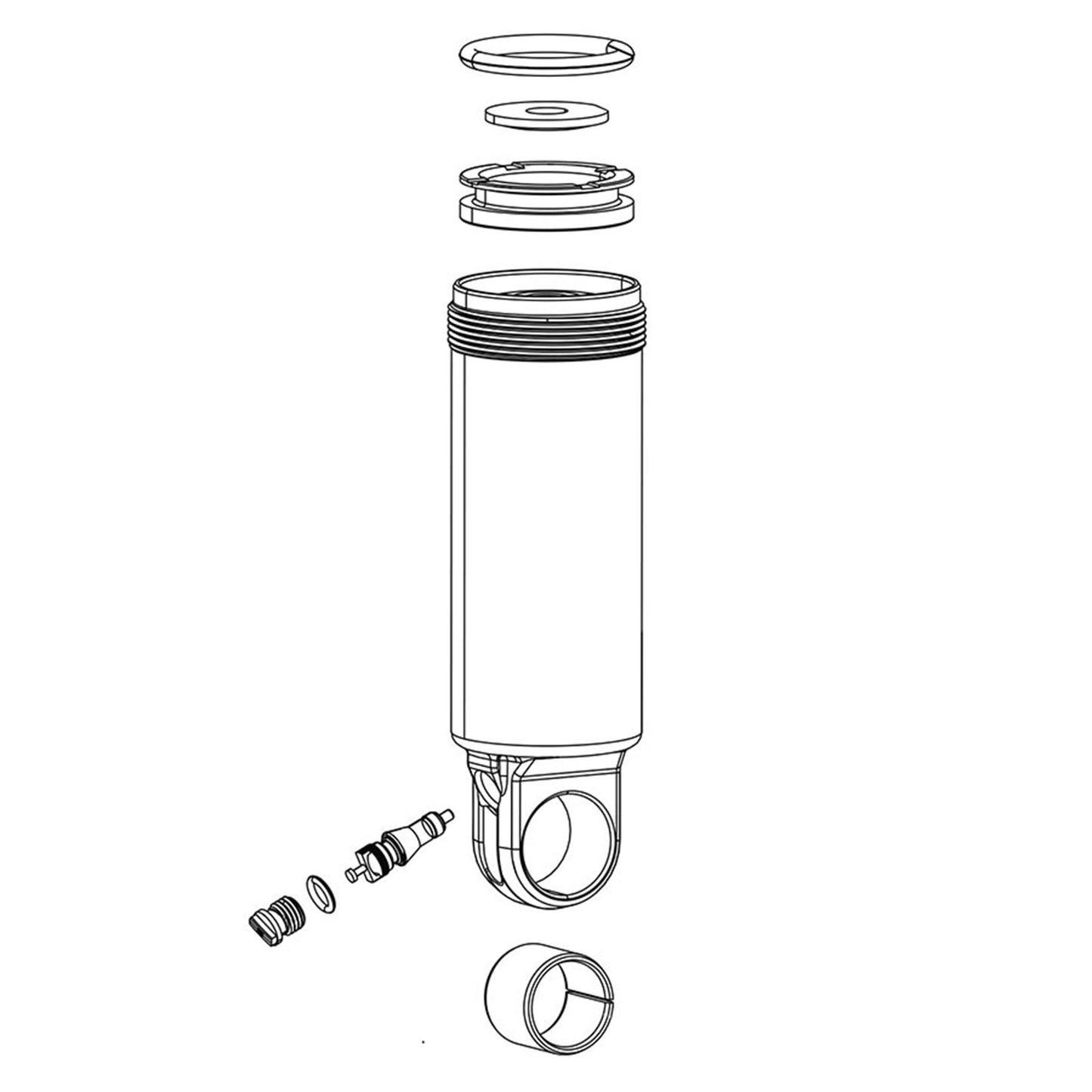 RockShox Damper Body/IFP - Monarch 2014-2017 - 197x57 2014-2016 Trek 11.4118.037.023_1115102