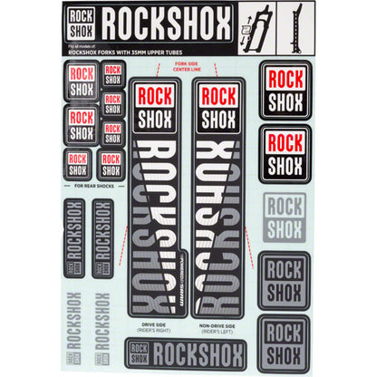 RockShox Decal Kit 35mm - MY18 - White 11.4318.003.506_1221288