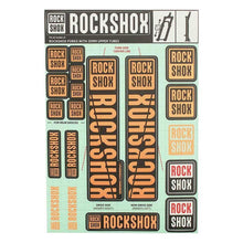 RockShox Decal Kit 35mm - MY18 - Orange 11.4318.003.508_1115039