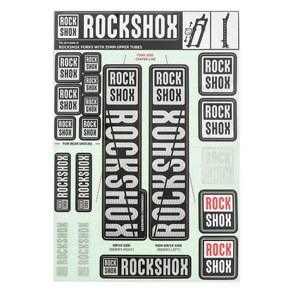 RockShox Decal Kit 35mm - MY18 - Grey 11.4318.003.513_1115166