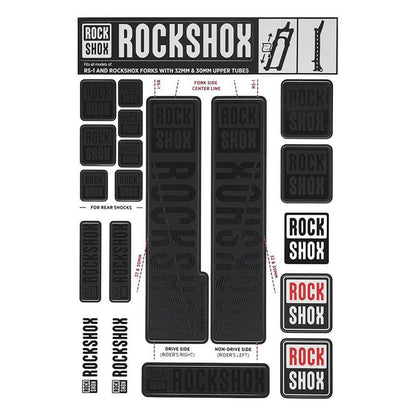 RockShox Decal Kit 30/32mm - Stealth  11.4318.003.496_1115167