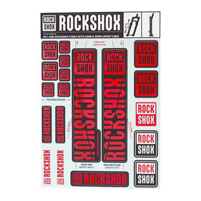 RockShox Decal Kit 30/32mm - Red 11.4318.003.500_1115169