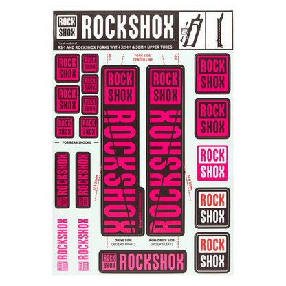RockShox Decal Kit 30/32mm - Magenta 11.4318.003.503_1135072