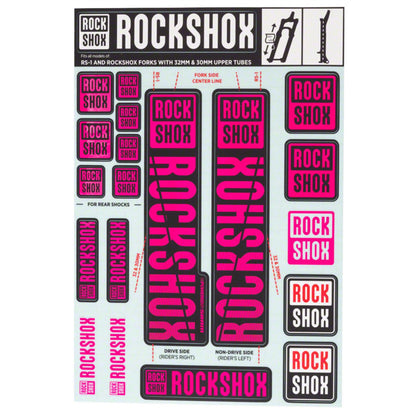 RockShox Decal Kit 30/32mm - Magenta 11.4318.003.503_1221307
