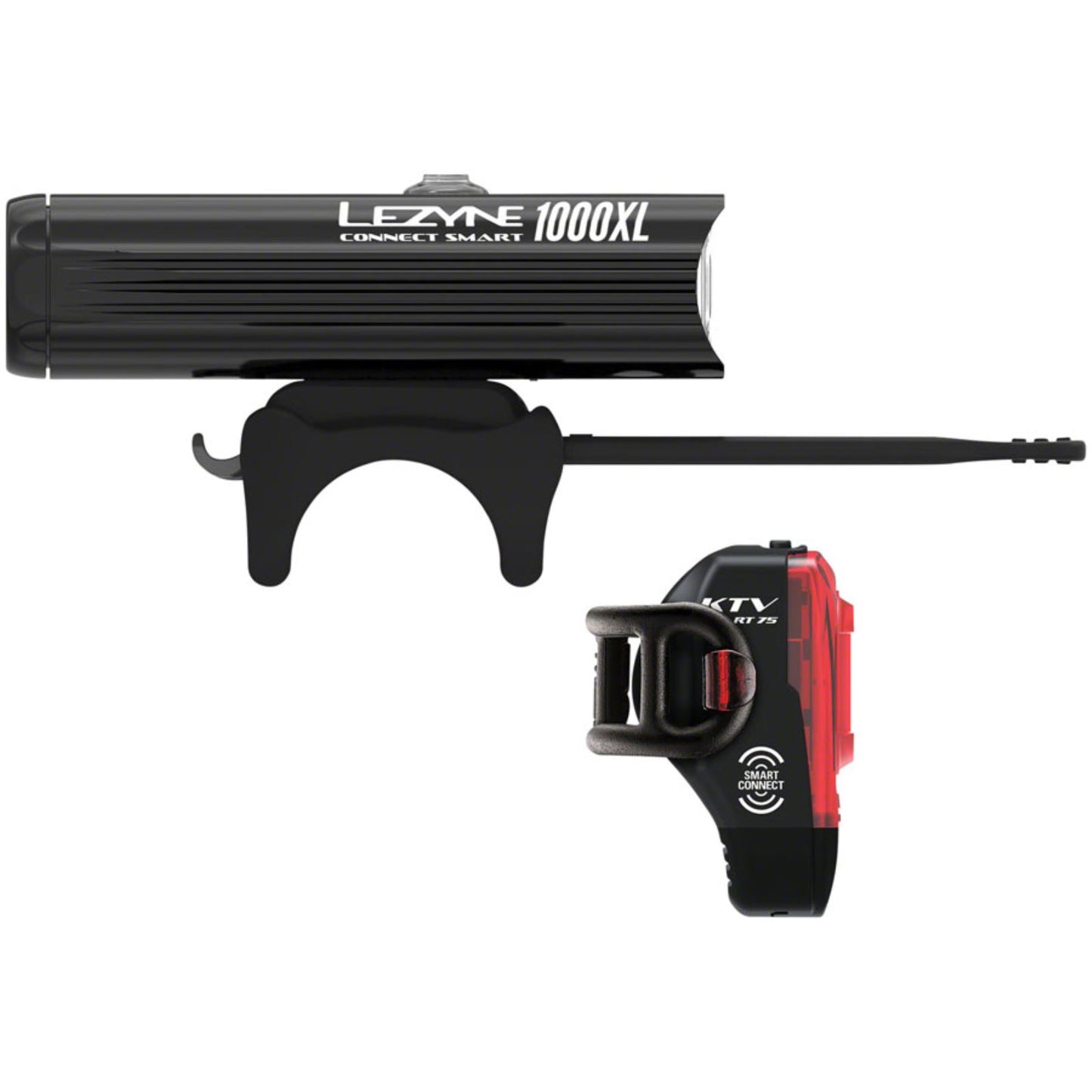Lezyne Connect Smart 1000XL/KTV Pro Smart Light Set - Black [MPN: 1-LED-32P-V104]_1270237