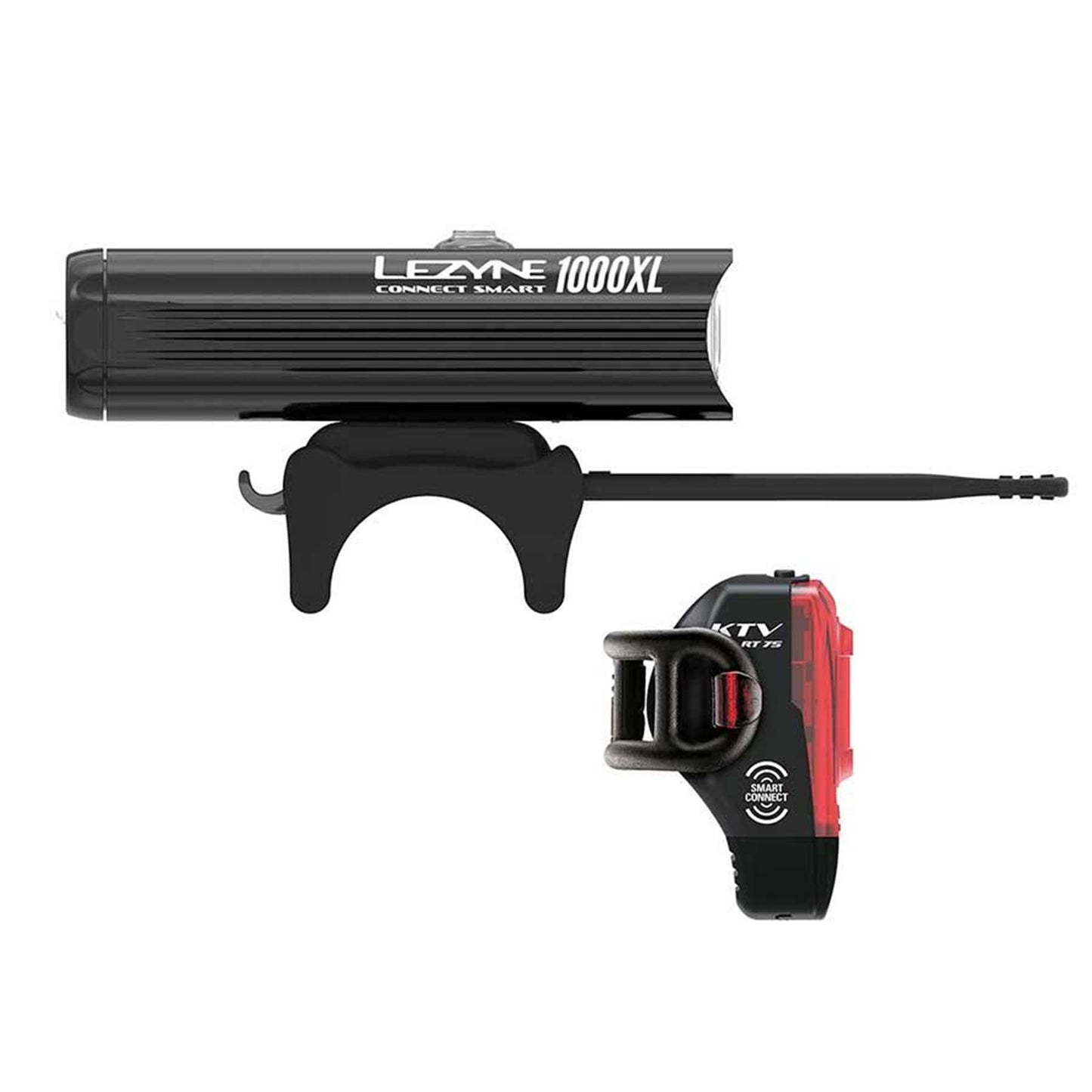 Lezyne Connect Smart 1000XL/KTV Pro Smart Light Set - Black [MPN: 1-LED-32P-V104]_1115222