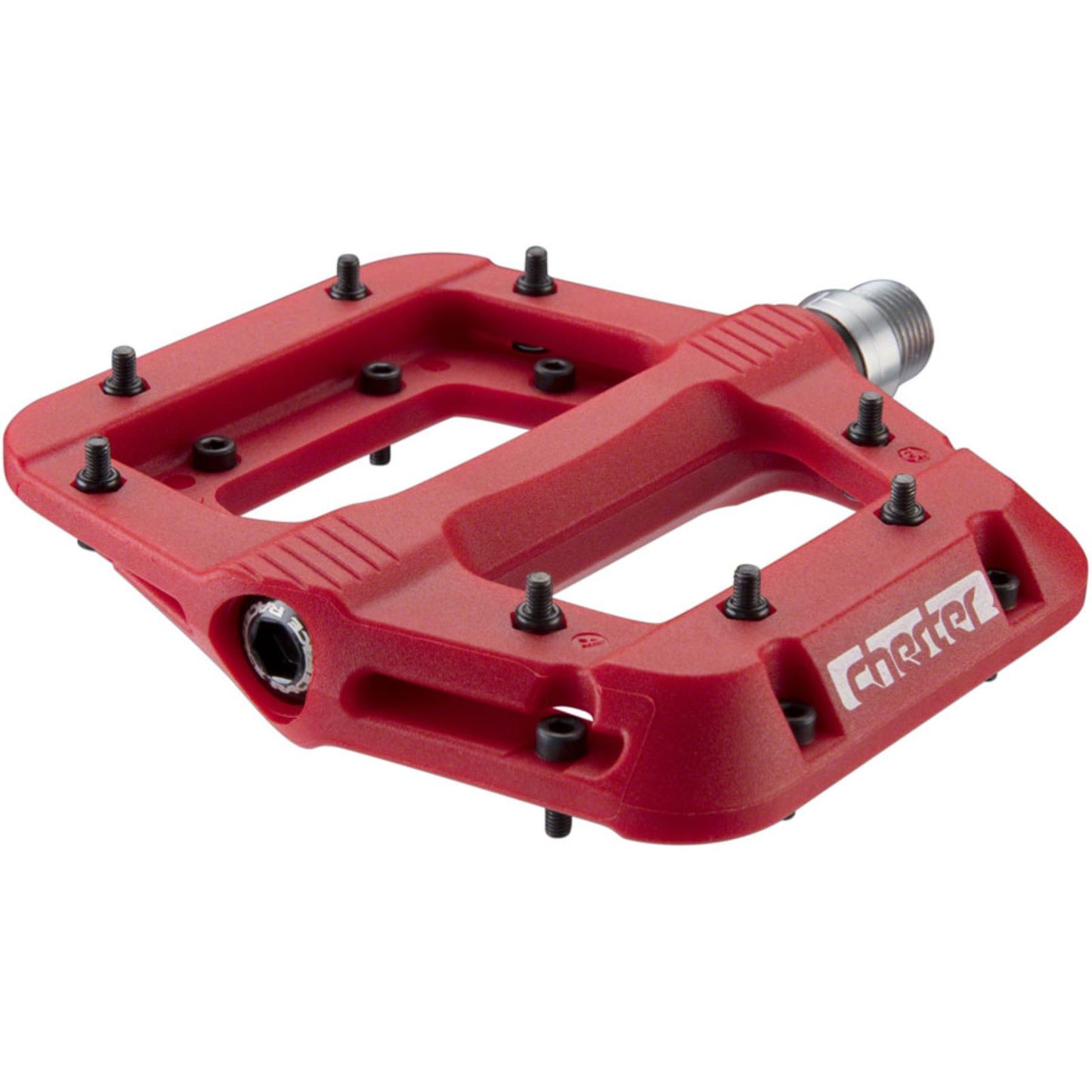 Race Face Chester Platform Bike Pedals - Nylon - Red - Pair [MPN: PD20CHERED]_1254960