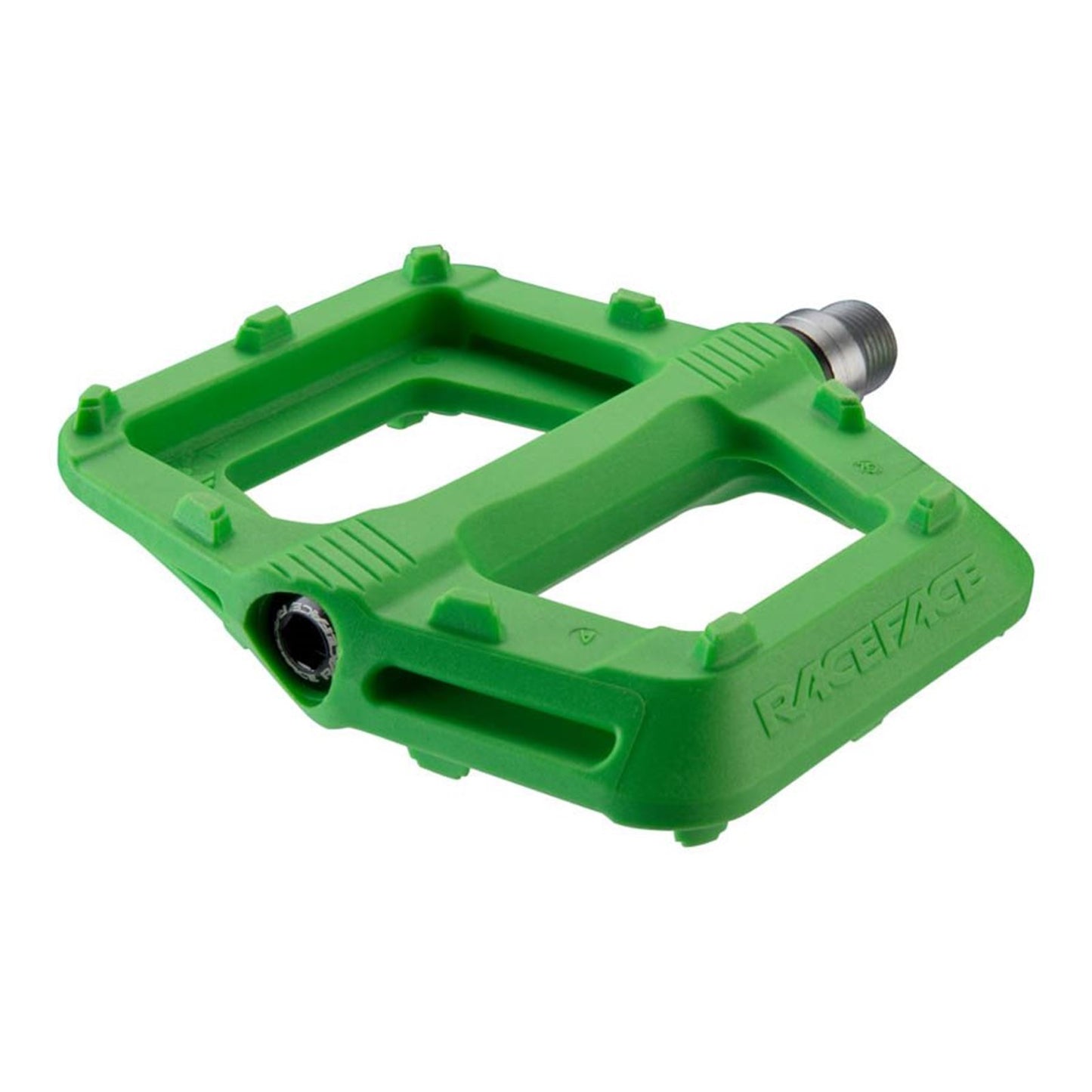 Race Face Ride Platform Bike Pedals - Nylon - Green - Pair [MPN: PD20RIDGRN]_1115952