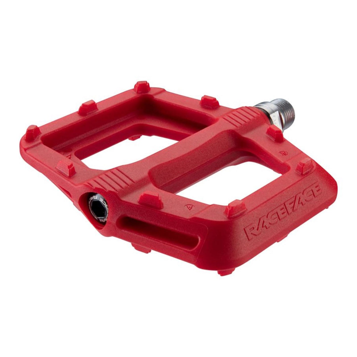 Race Face Ride Platform Bike Pedals - Nylon - Red - Pair [MPN: PD20RIDRED]_1115953