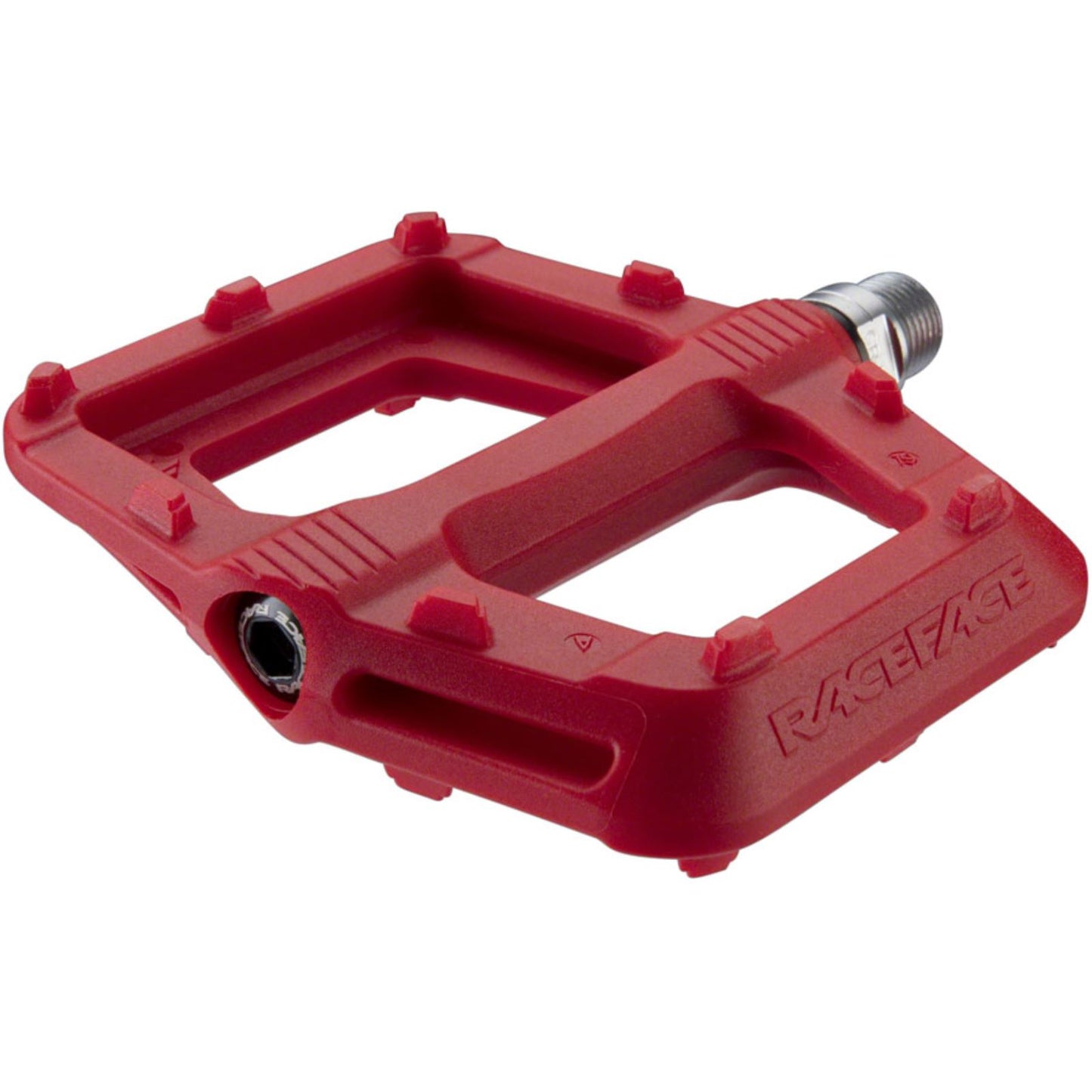 Race Face Ride Platform Bike Pedals - Nylon - Red - Pair [MPN: PD20RIDRED]_1254967
