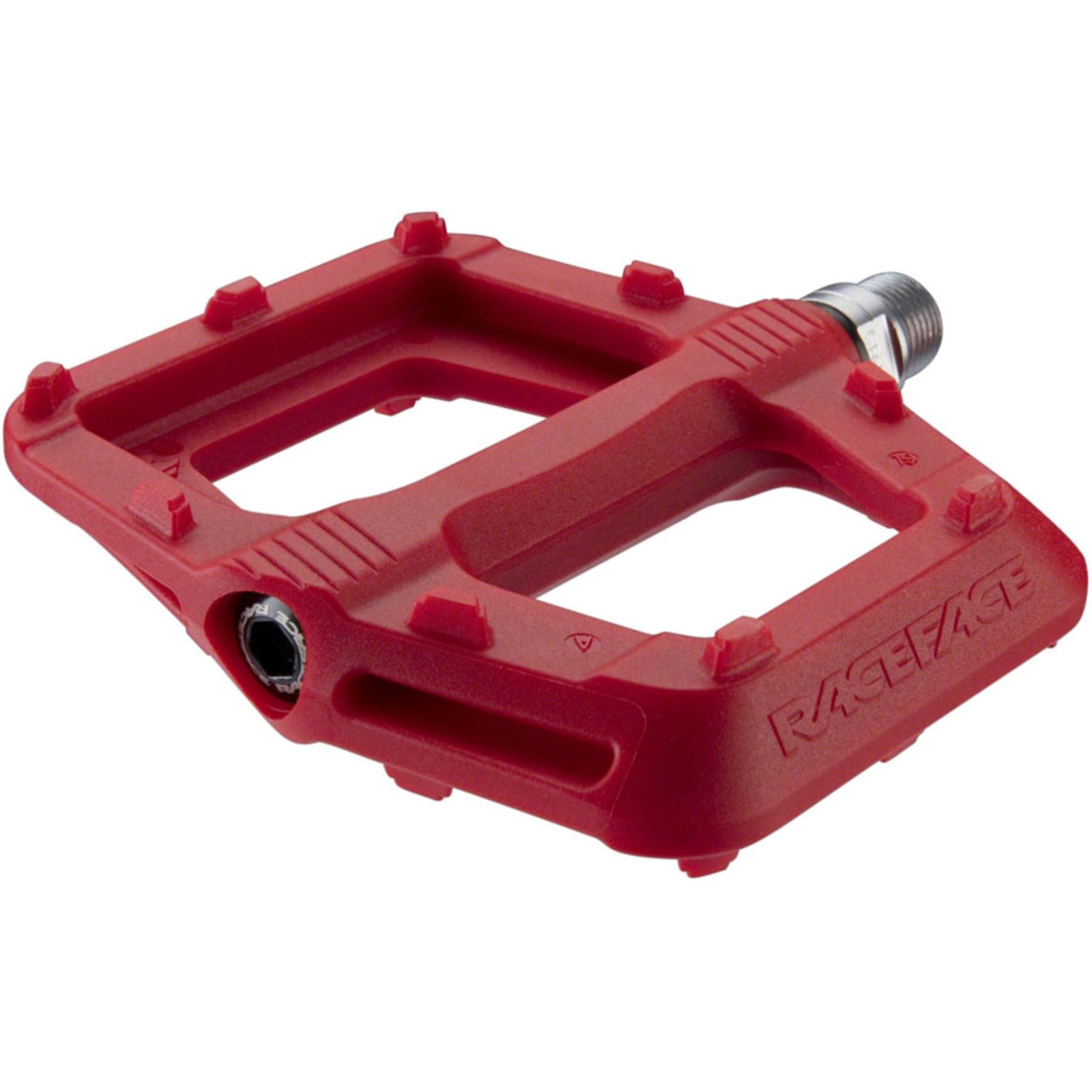 Race Face Ride Platform Bike Pedals - Nylon - Red - Pair [MPN: PD20RIDRED]_1254967