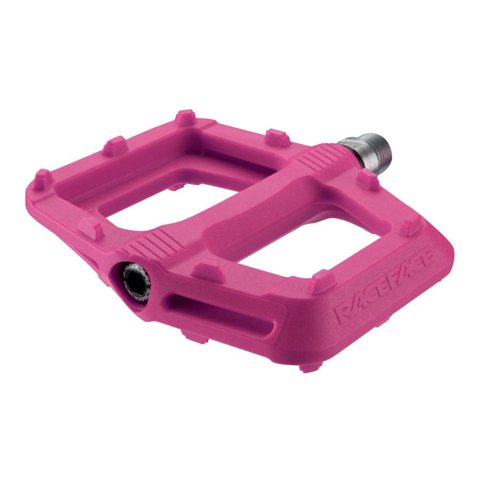 Race Face Ride Platform Bike Pedals - Nylon - Pink - Pair [MPN: PD20RIDMAG]_1115956