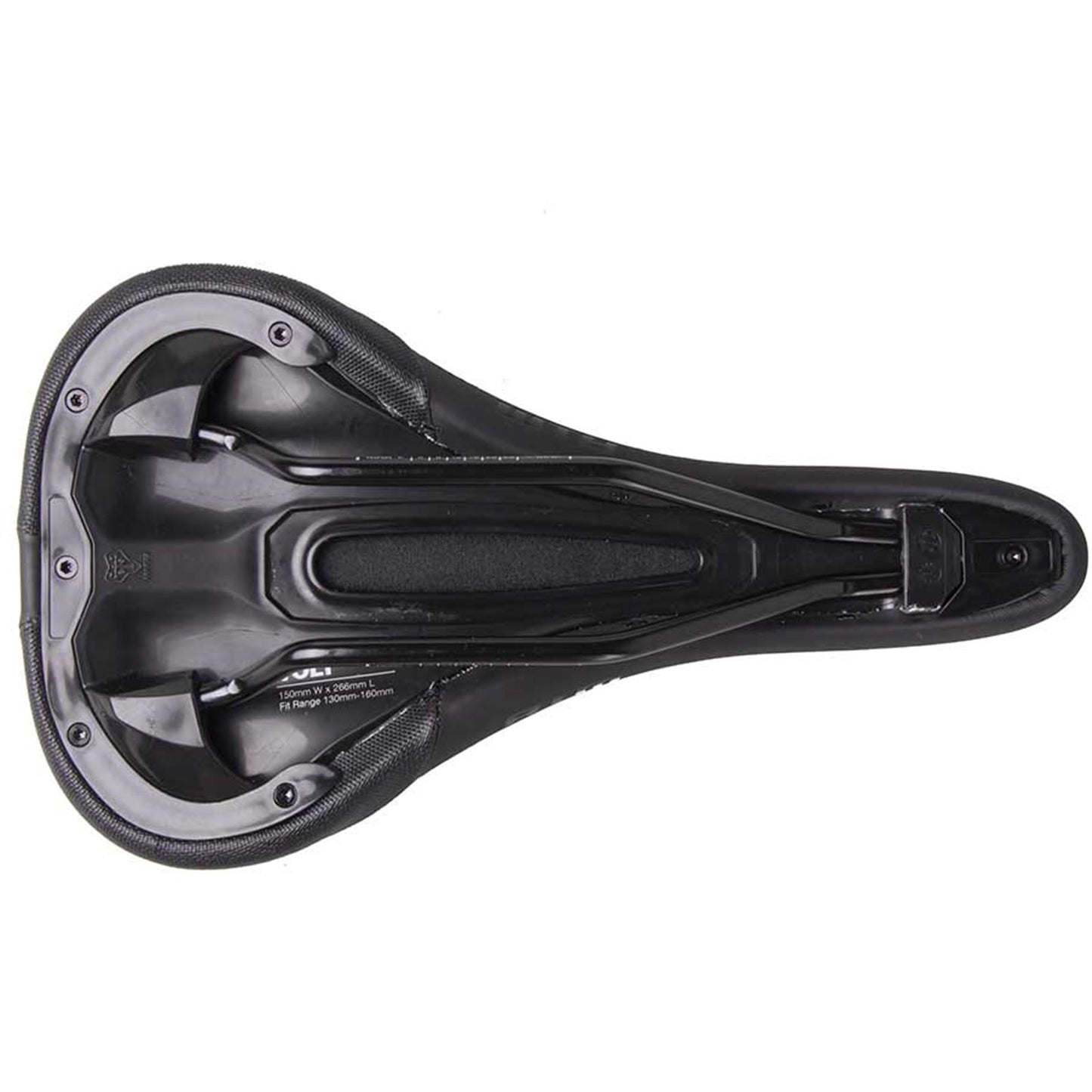 WTB Volt Steel Wide Bike Saddle 265 x 150mm - Unisex - Black [MPN: W065-0590]_1116124