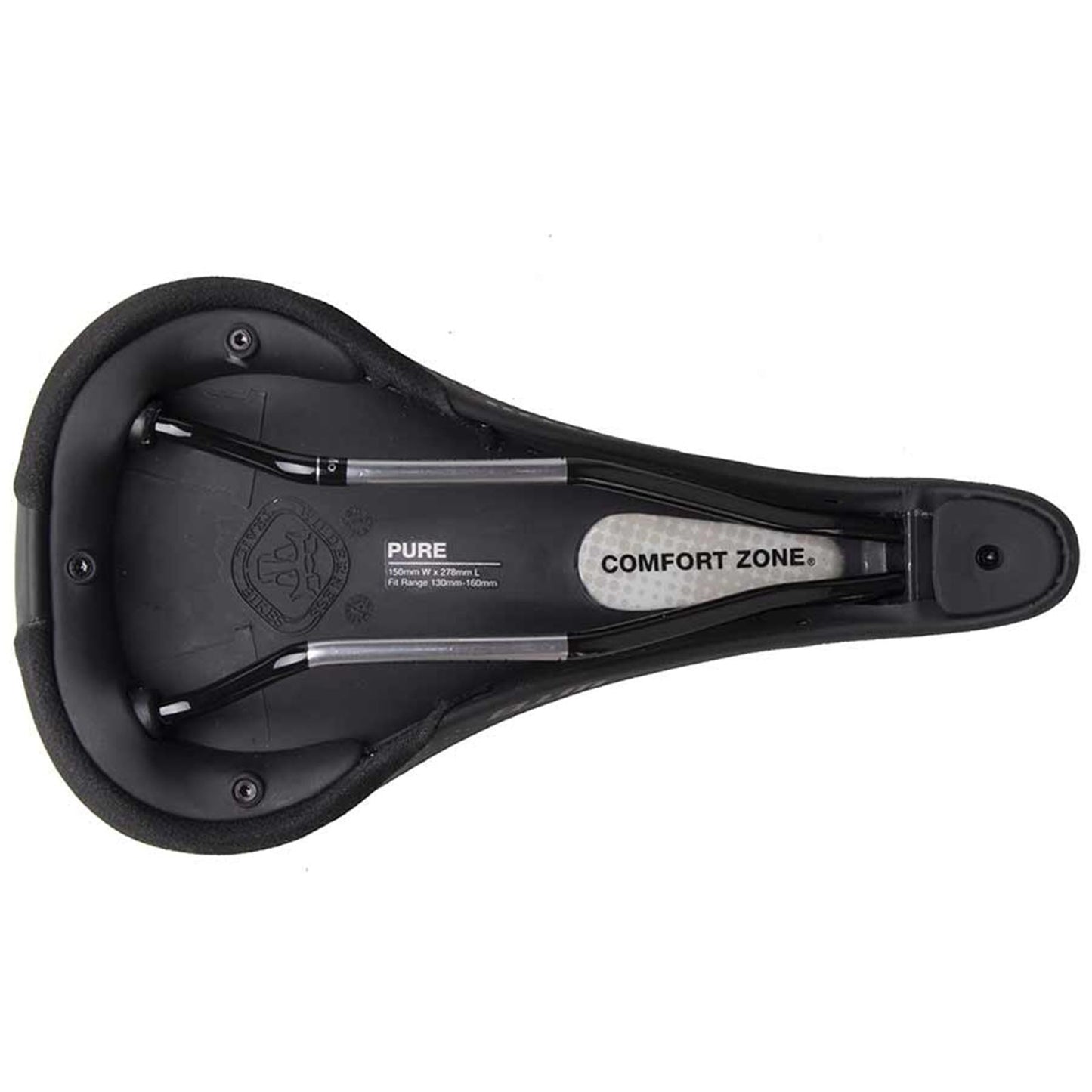 WTB Pure Cromoly Medium Bike Saddle 275 x 148mm - Unisex - Black [MPN: W065-0609]_1116099