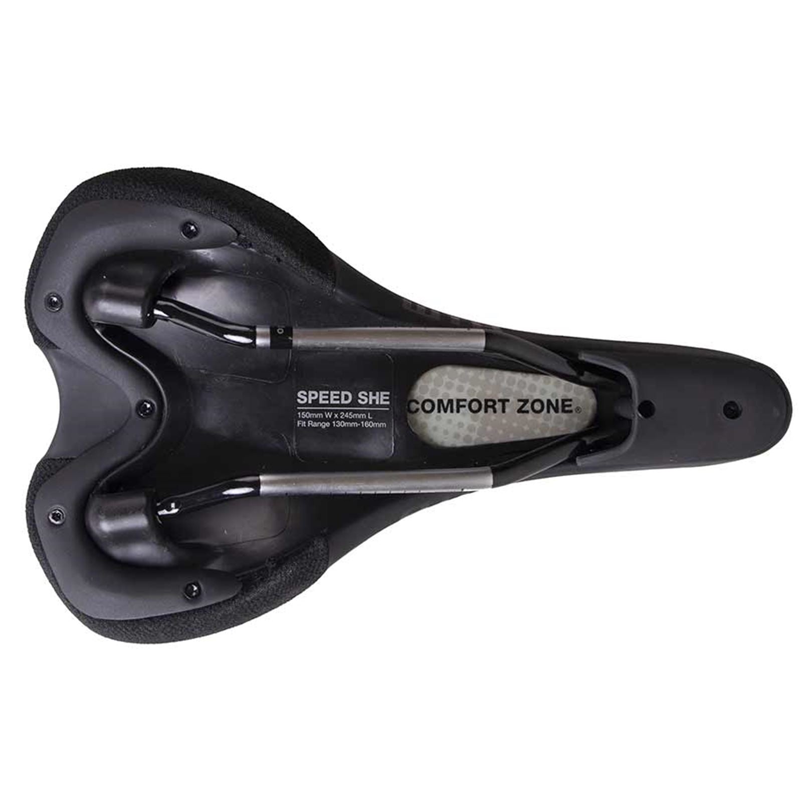 WTB Speed She Steel Bike Saddle - 245 x 150mm - Women - Black [MPN: W065-0627]_1116144
