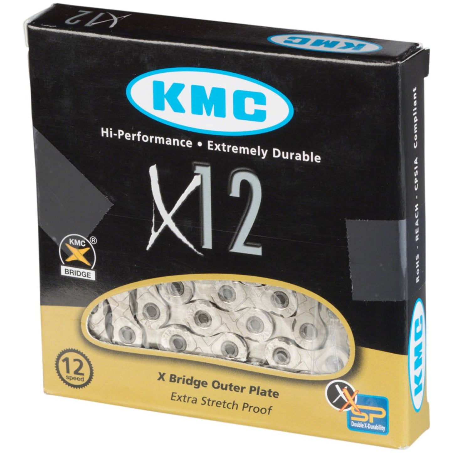 KMC X12 Chain - 126 Links - Silver [MPN: X12 x 126L]_1229213