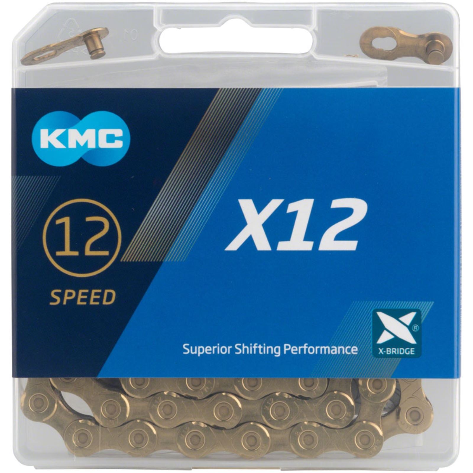 KMC X12-Ti Chain - 126 Links - Gold [MPN: X12 x 126L]_1229210
