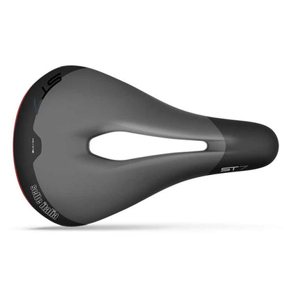 Selle Italia ST 7 Vision Superflow Saddle 250 x 165mm - Unisex  - Black/Hi-Viz 093L801MEC001_1117048