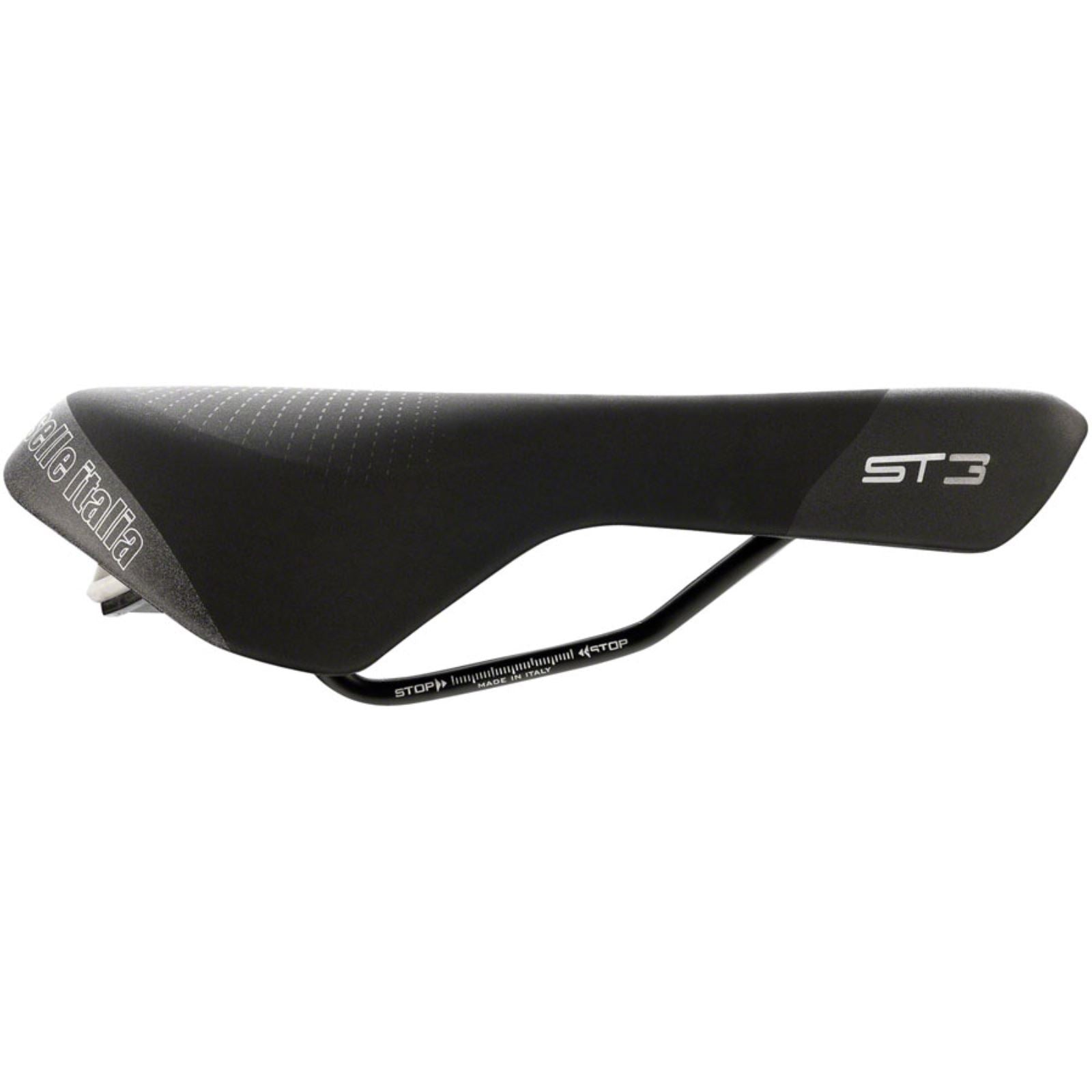 Selle Italia ST 3 SuperFlow Bike Saddle 270 x 160mm - Black/Hi-Viz 021O701MEC001_1293949