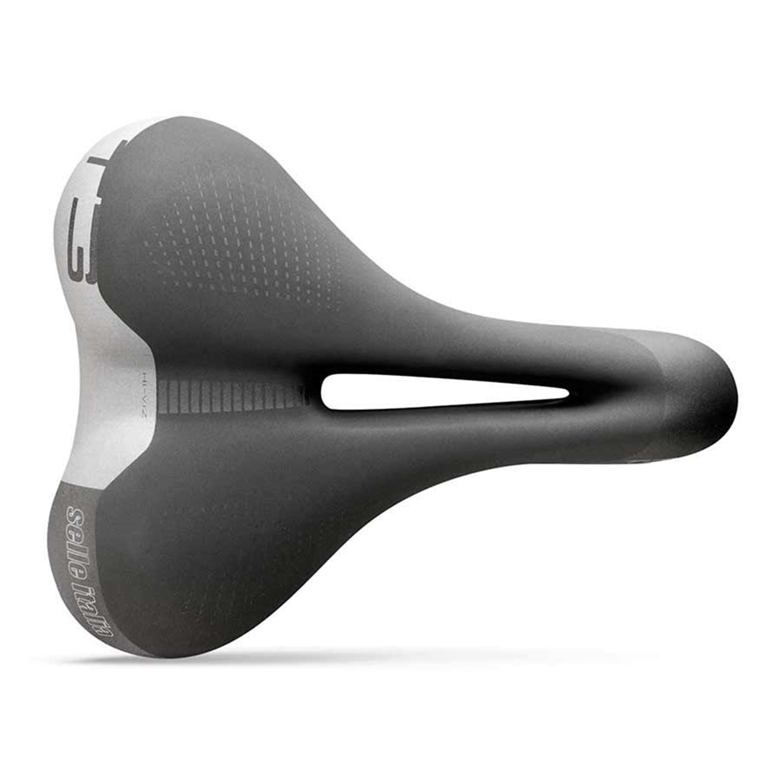 Selle Italia T 3 Flow Bike Saddle 267 x 210mm - Unisex - Black/Hi-Viz 003L701MEC001_1117112