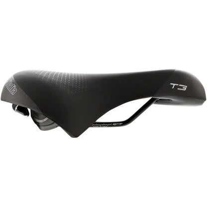 Selle Italia T 3 Flow Bike Saddle 267 x 210mm - Unisex - Black/Hi-Viz 003L701MEC001_1293980