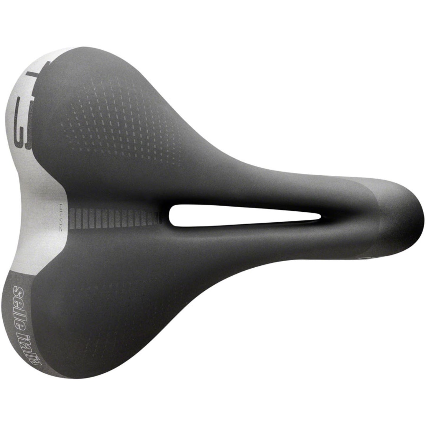 Selle Italia T 3 Flow Bike Saddle 267 x 210mm - Unisex - Black/Hi-Viz 003L701MEC001_1293981