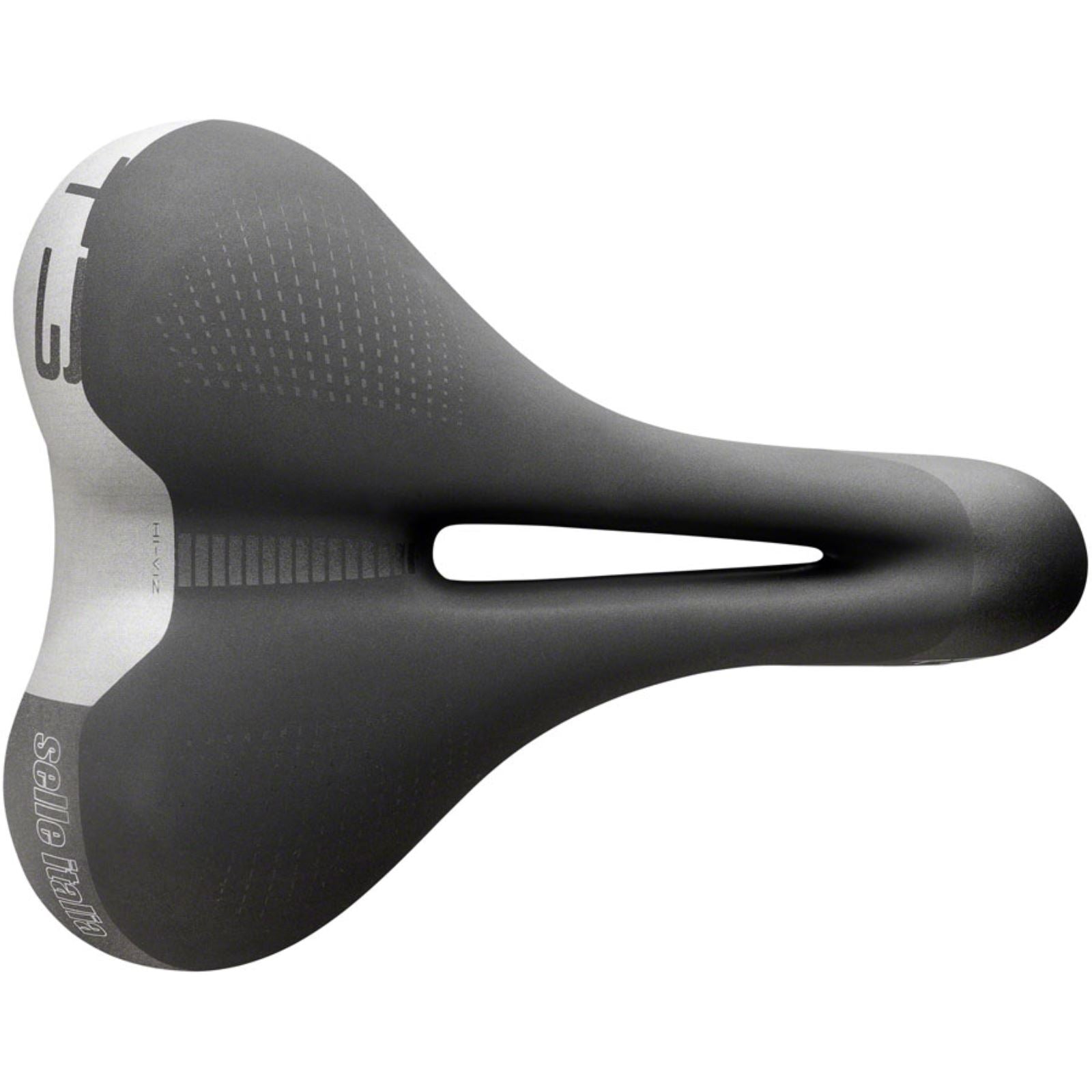 Selle Italia T 3 Flow Bike Saddle 267 x 210mm - Unisex - Black/Hi-Viz 003L701MEC001_1293981