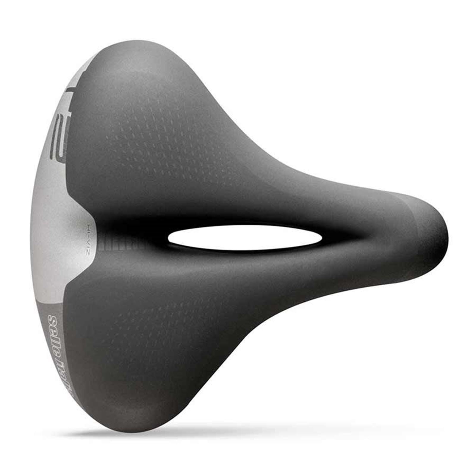 Selle Italia T 2 Flow Bike Saddle 258 x 233mm - Unisex - Black/Hi-Viz [MPN: 056L901MEC001]_1117114