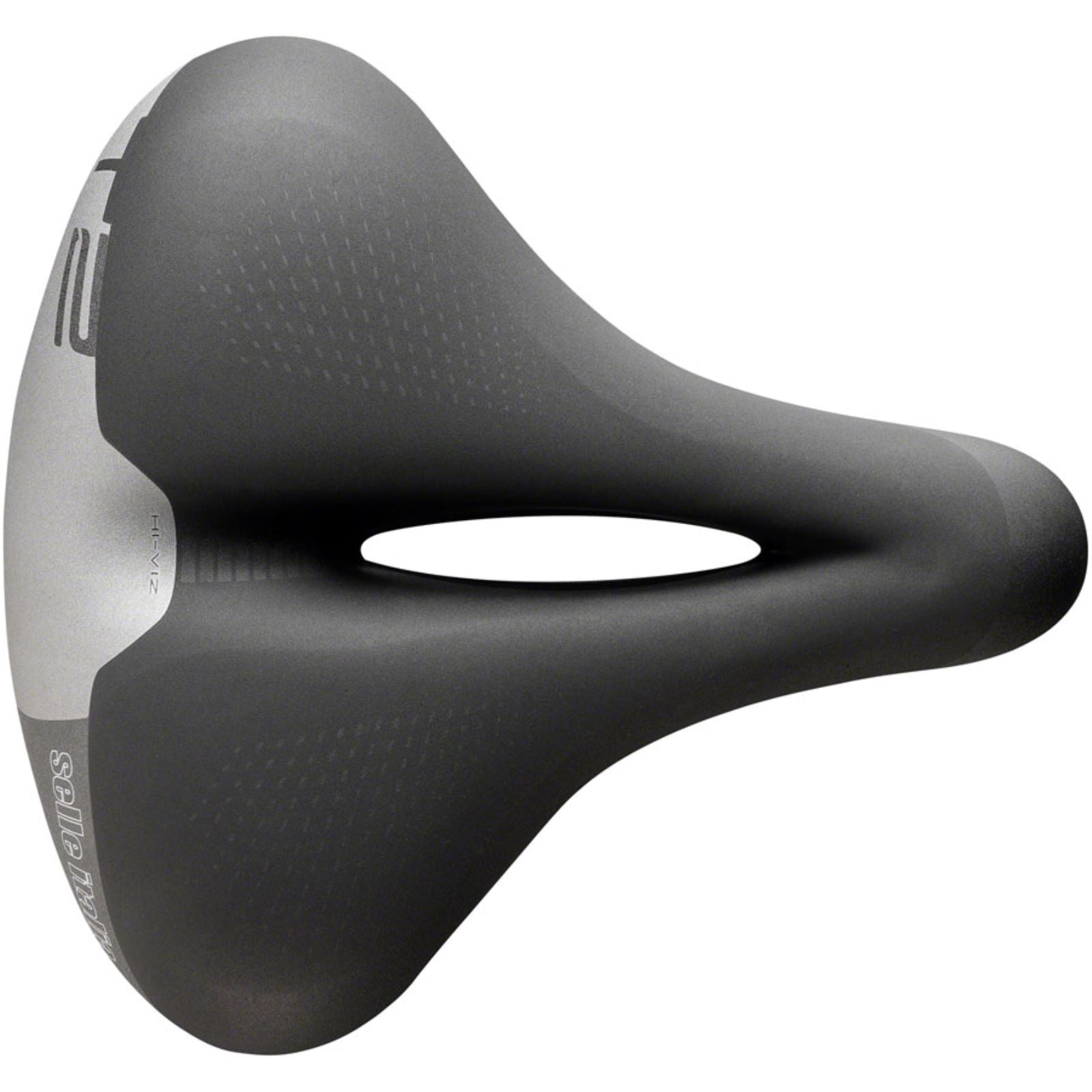Selle Italia T 2 Flow Bike Saddle 258 x 233mm - Unisex - Black/Hi-Viz [MPN: 056L901MEC001]_1293956
