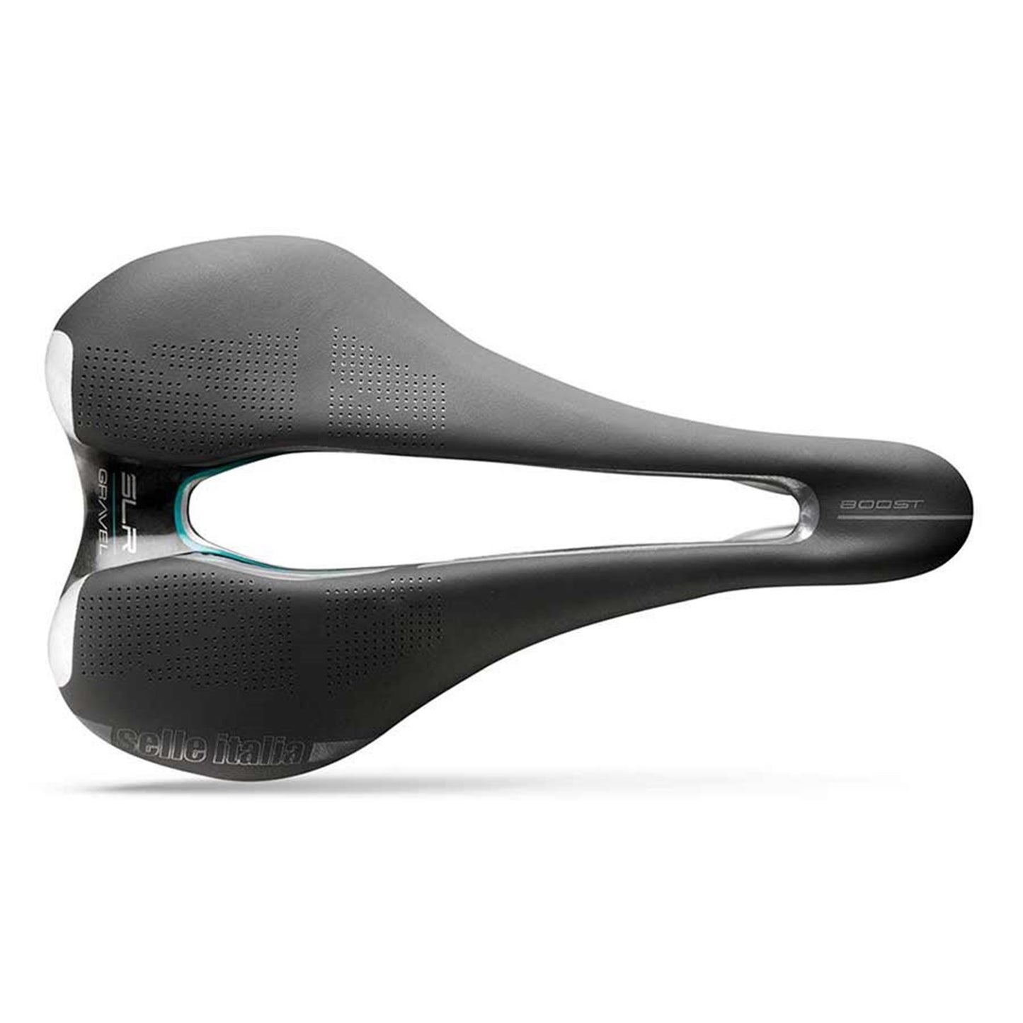Selle Italia SLR Boost Gravel Superflow L Saddle 248 x 145mm - Black/Hi-Viz [MPN: 041A720IKC003]_1117079