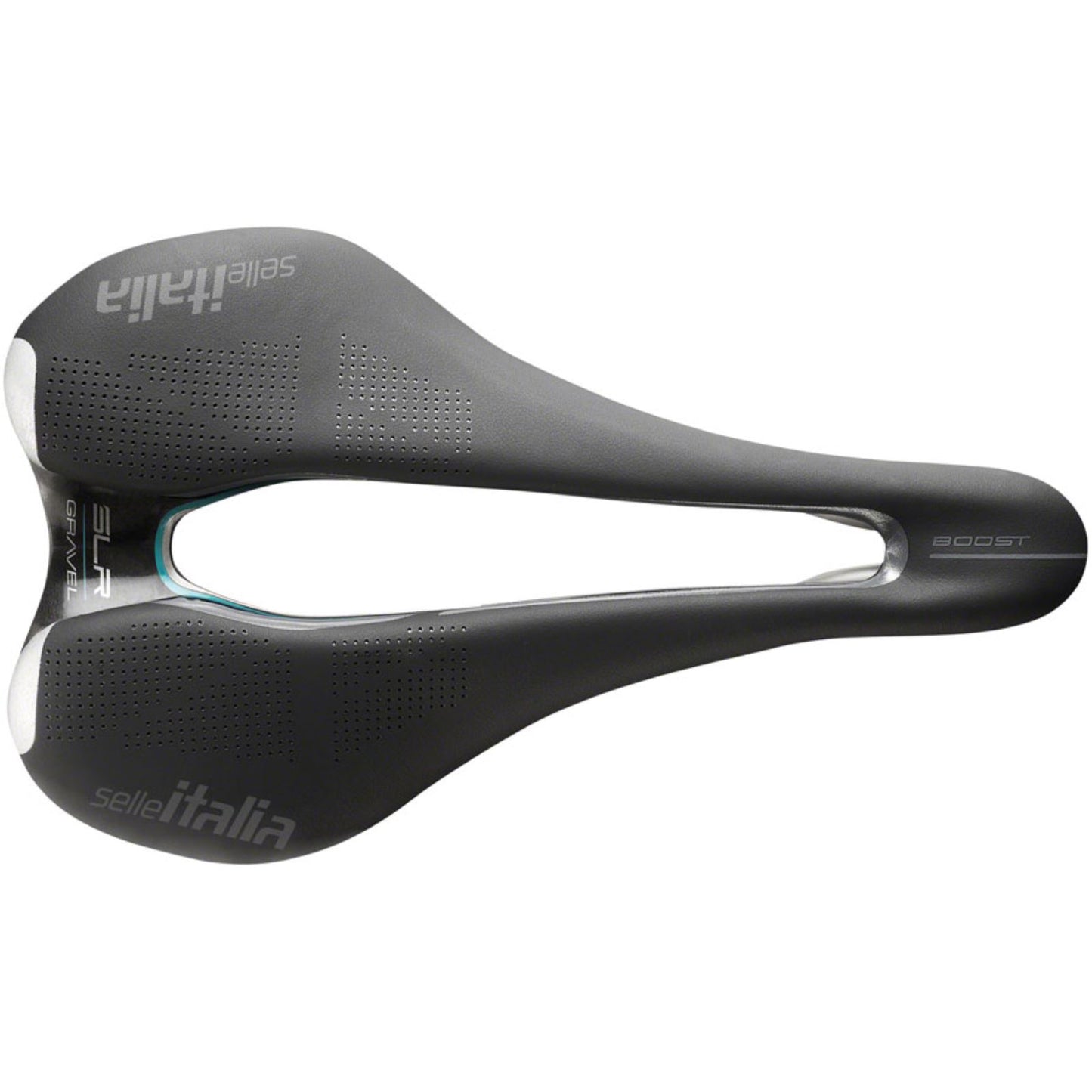 Selle Italia SLR Boost Gravel Superflow L Saddle 248 x 145mm - Black/Hi-Viz [MPN: 041A720IKC003]_1293967