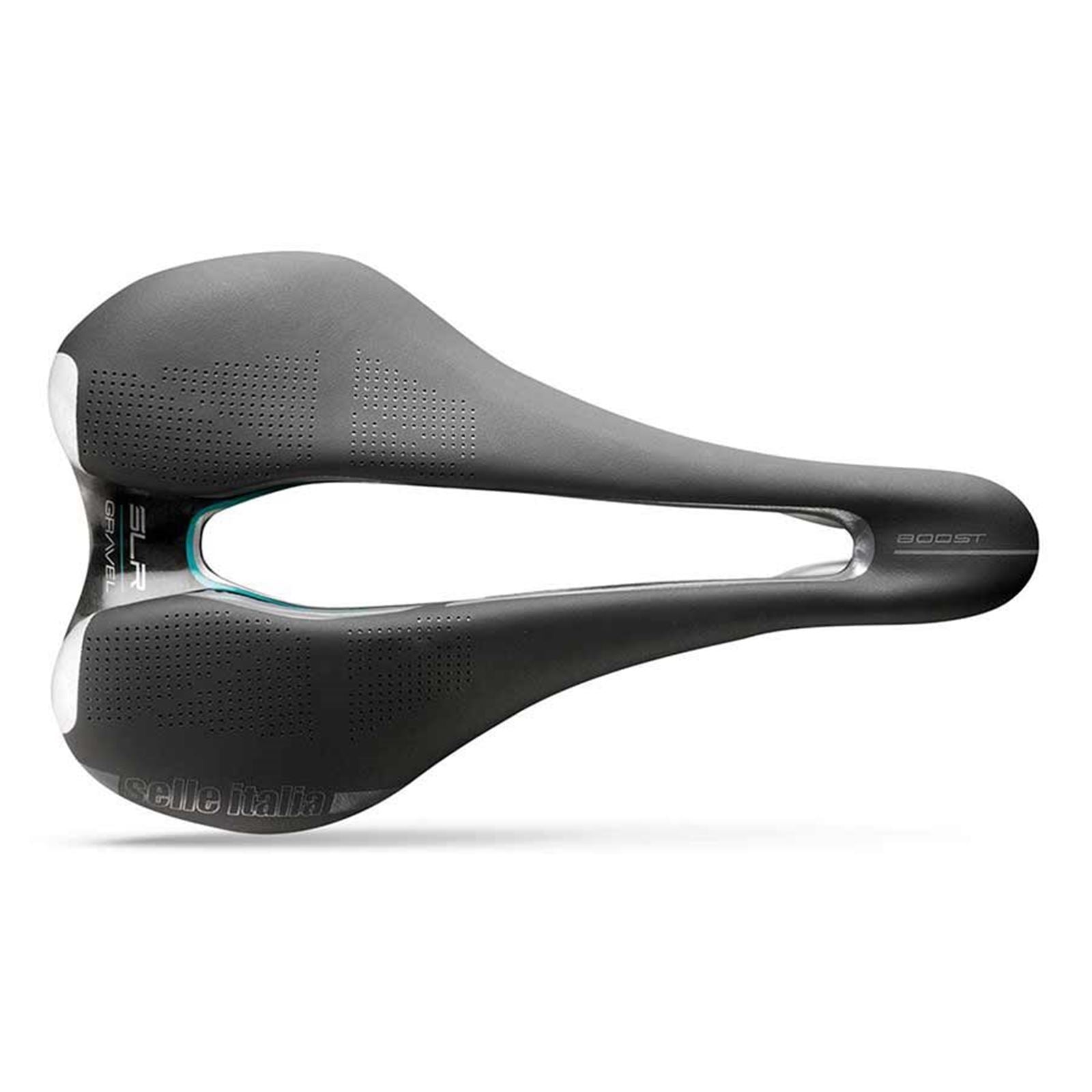Selle Italia SLR Boost Gravel Superflow S Saddle 248 x 130mm - Black/Hi-Viz 041A420IKC003_1117081