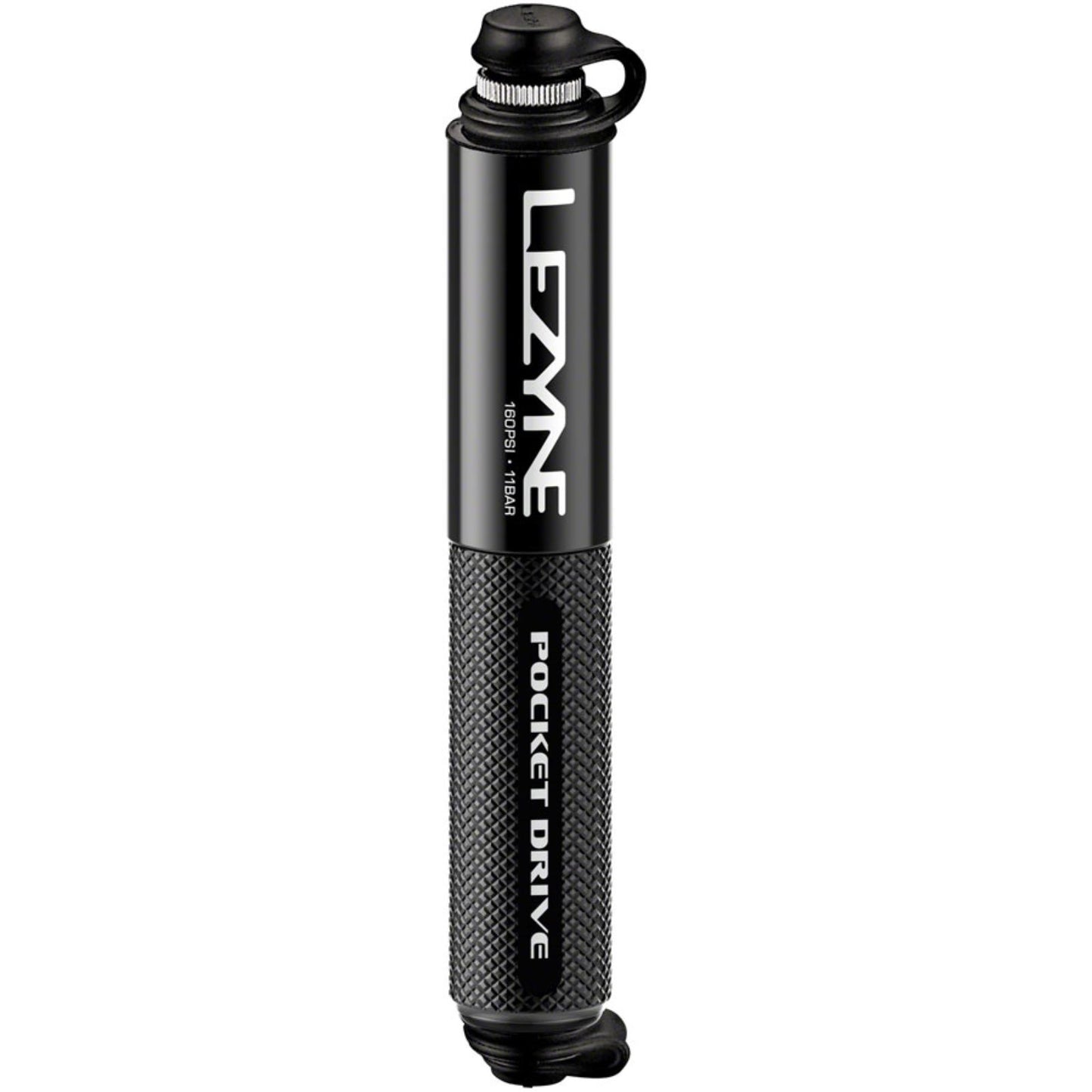 Lezyne Pocket Drive Bike Pump 160psi - Black [MPN: 1-MP-PKDR-V104]_1270242