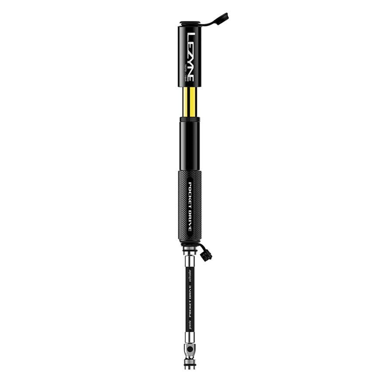 Lezyne Pocket Drive Bike Pump 160psi - Black [MPN: 1-MP-PKDR-V104]_1117353