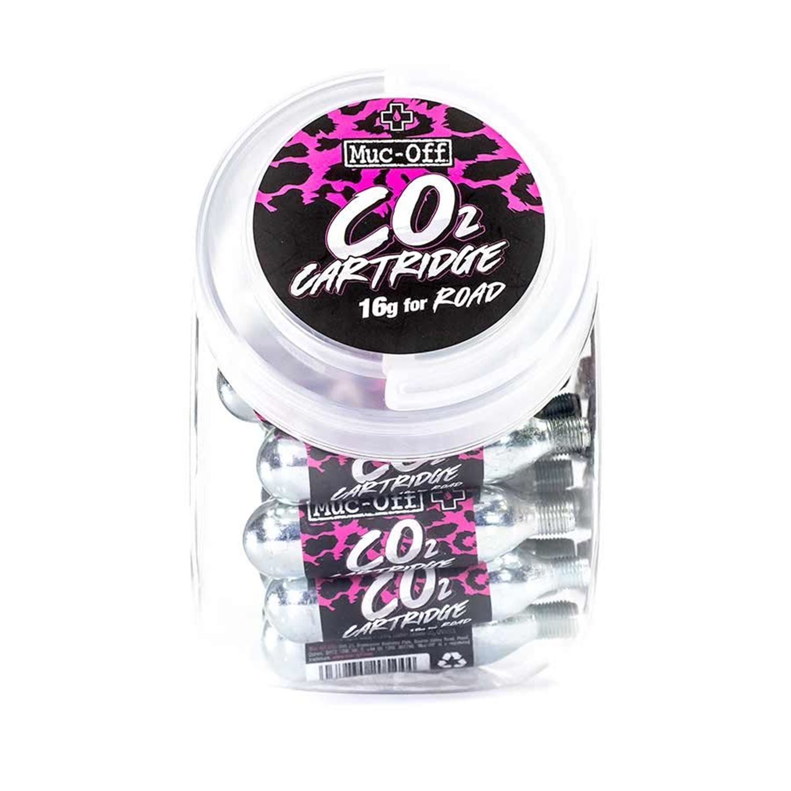 Muc-Off 16g CO2 Cartridges - Threaded - 40pcs [MPN: 20118]_1117455
